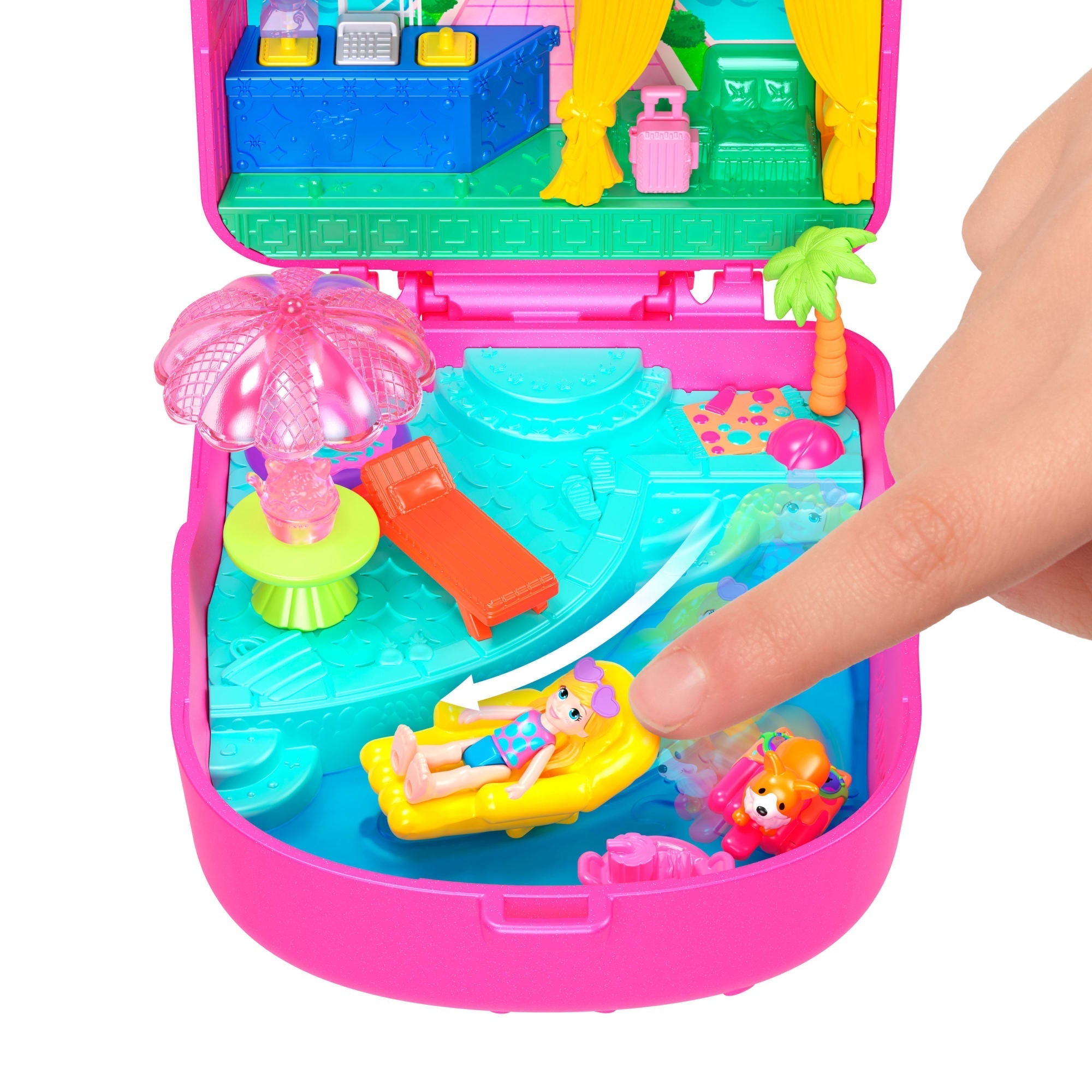 Polly Pocket Conjunto de Brinquedo Compacto Resort Paleta de Gatinho