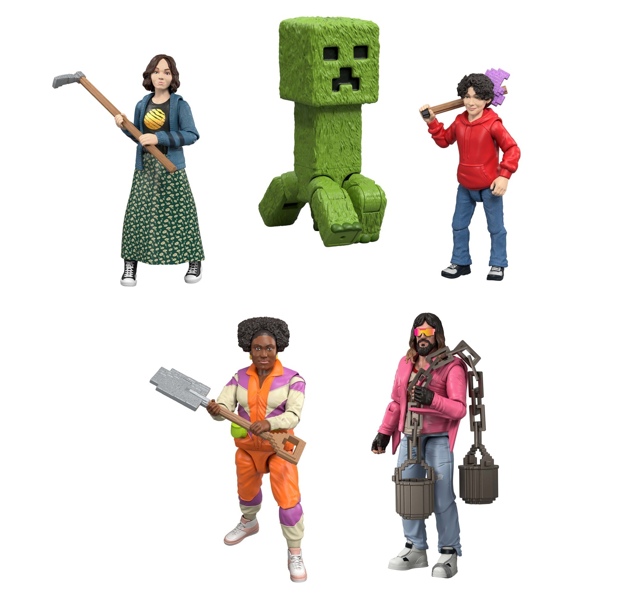 Minecraft Ultimate Movie Set With 8 Action Figures & 8 Accessories,  Inspired By A Minecraft Movie