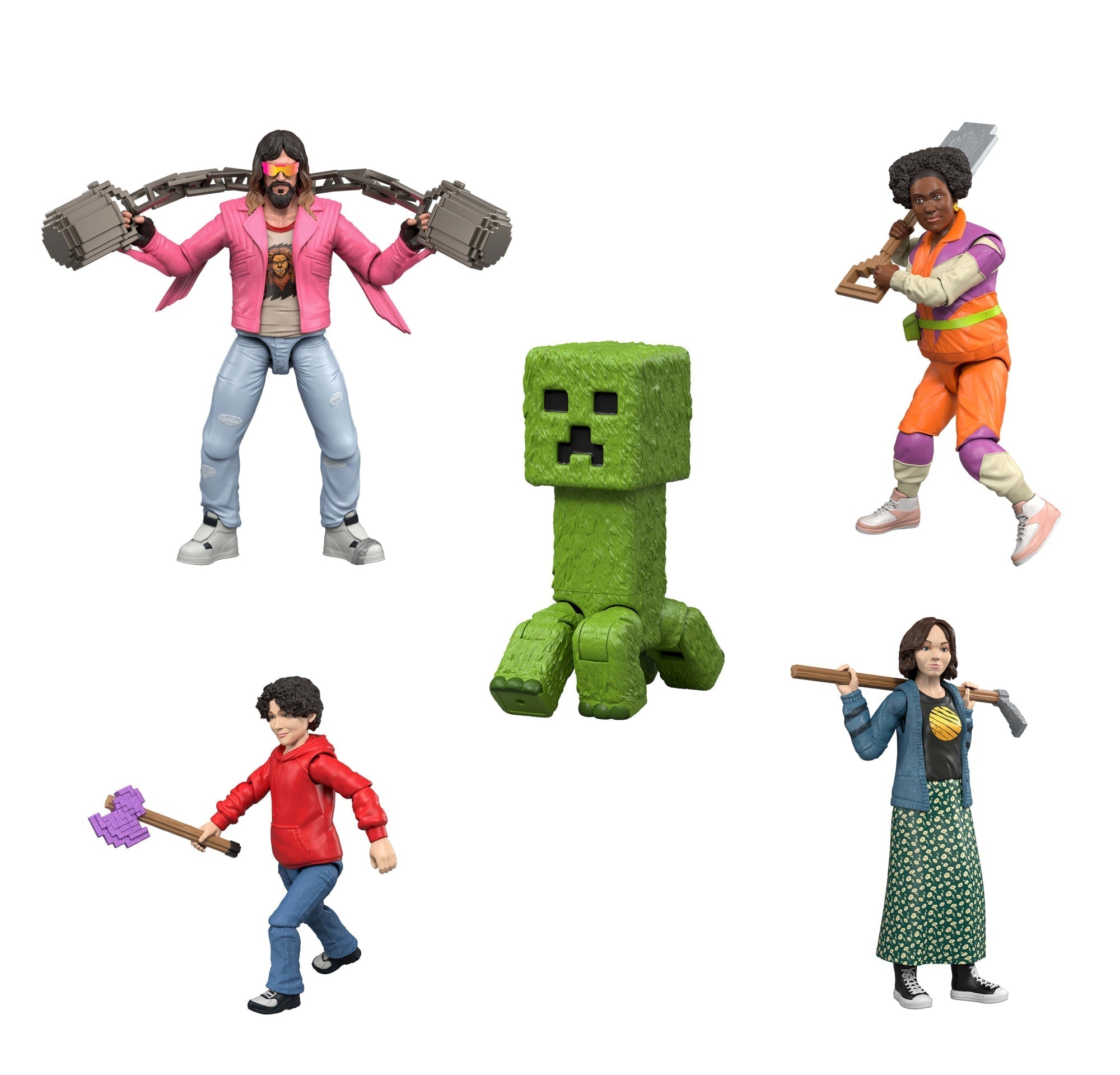 Minecraft Ultimate Movie Set With 8 Action Figures & 8 Accessories,  Inspired By A Minecraft Movie
