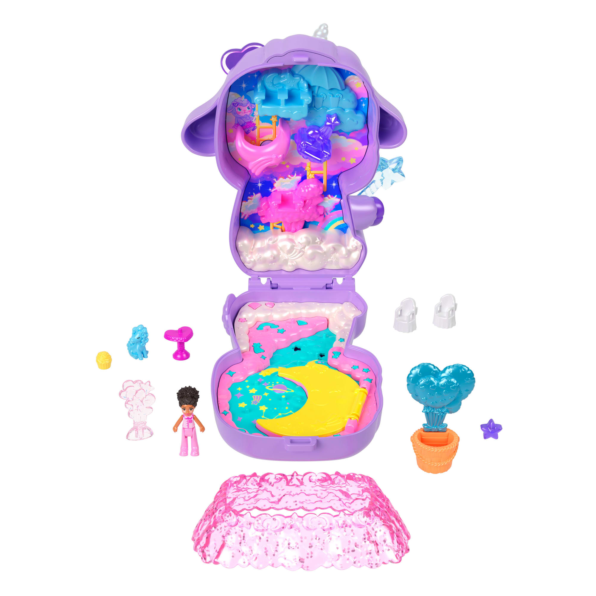 Polly Pocket Conjunto de Brinquedo Compacto Mundo dos Sonhos