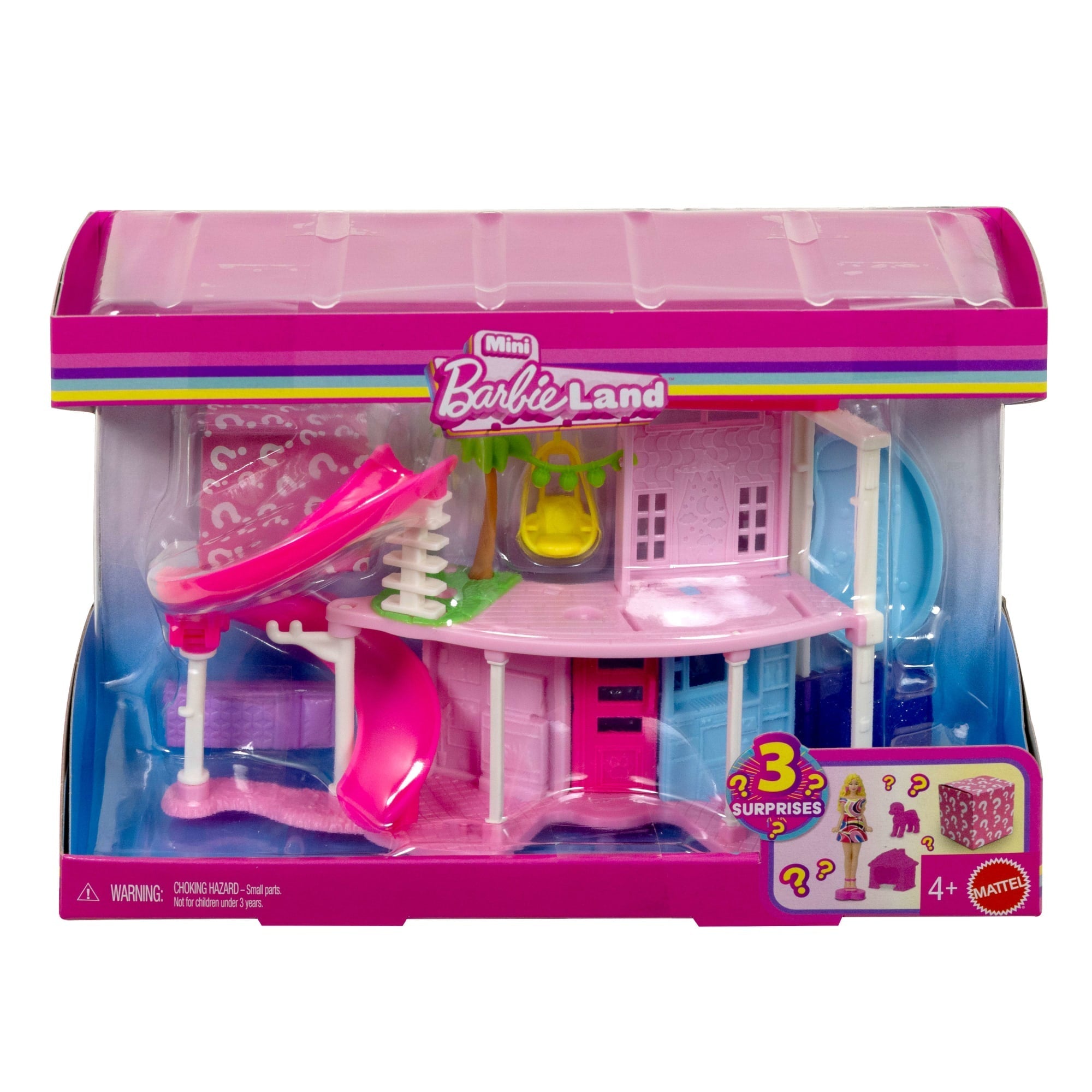 Barbie Mini Barbie Land Dreamhouse Including 1.5-Inch Doll, Furniture & Accessories