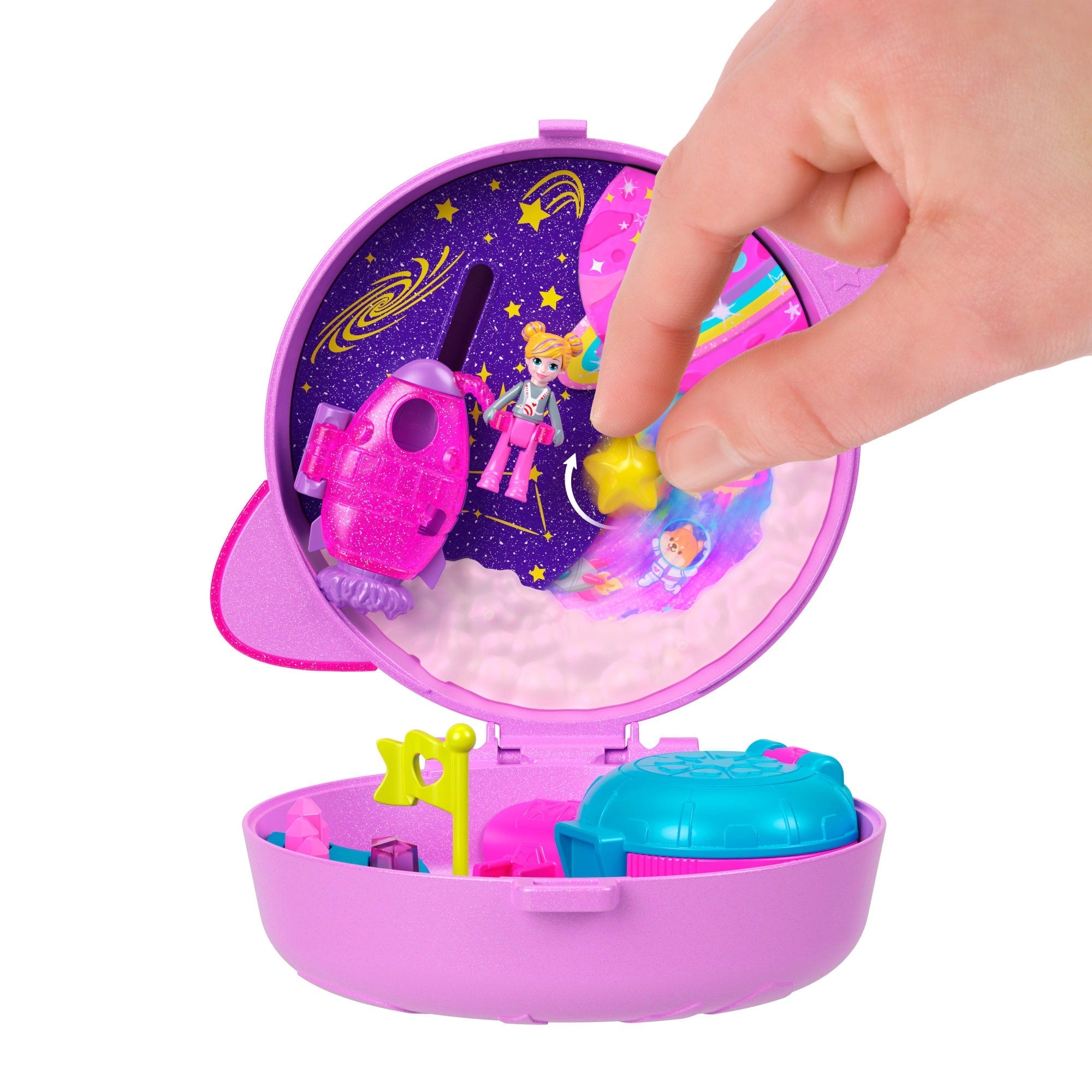 Polly Pocket Conjunto de Brinquedo Compacto do Planeta Polly