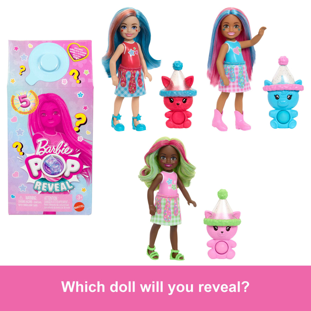 Barbie Chelsea Pop Reveal Shakes Series Doll With Scent & Color Change