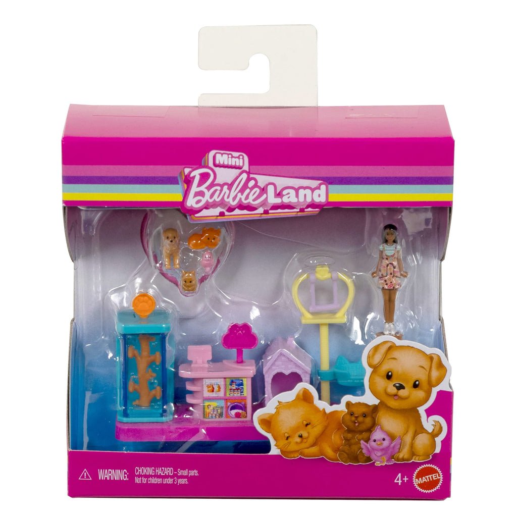 Barbie Mini Barbie Land Collectible Playsets With 1.5-Inch Doll And Interactive Play Areas For Storytelling Fun