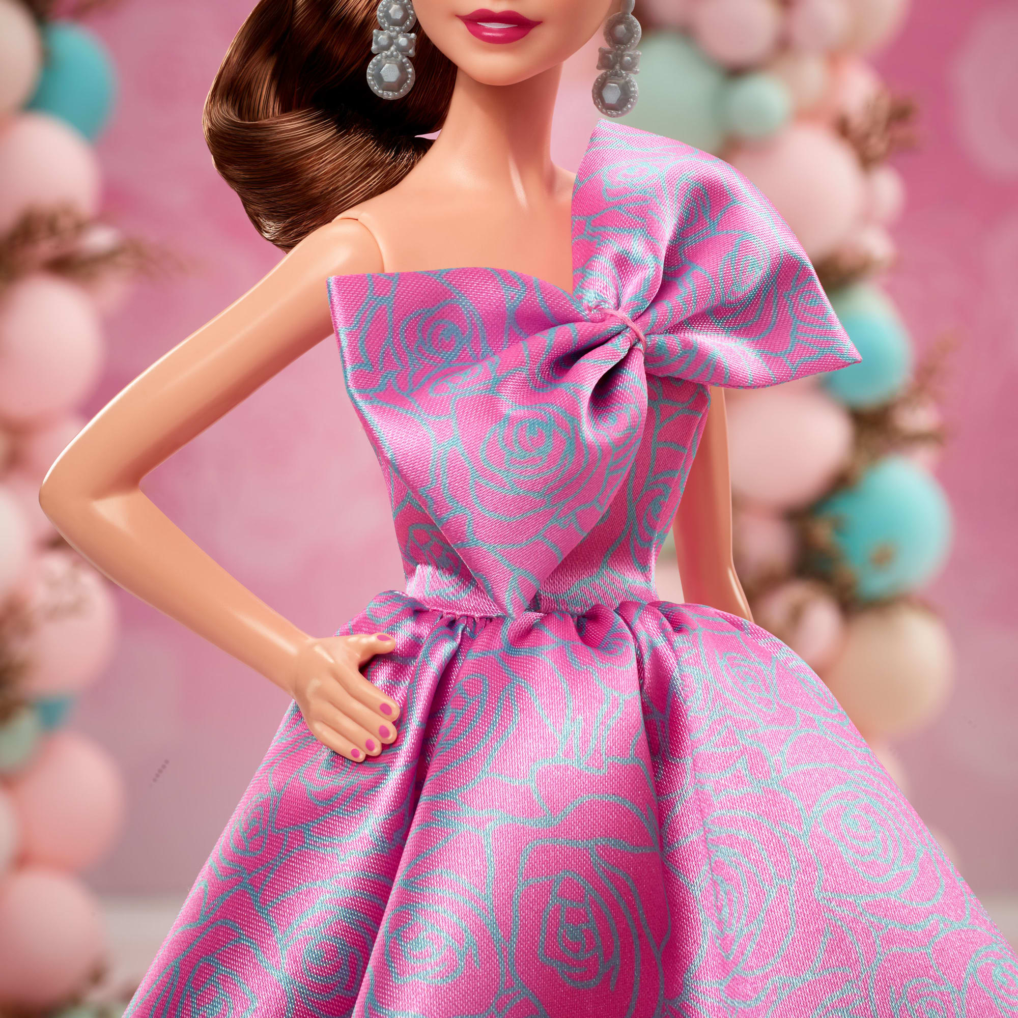 Barbie Signature Birthday Wishes Doll, Collectible Fashion Doll in Satiny, Pink Dress