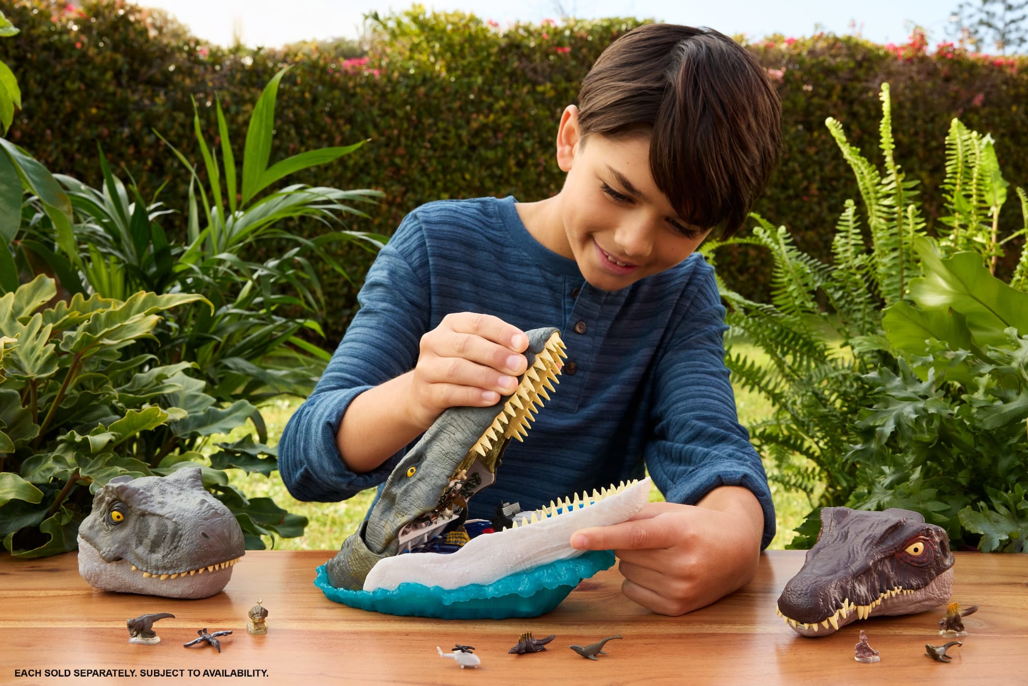 Jurassic World Rebirth Deluxe Mosasaurus Playset, 7 interactive Features & Sound Fx, 6 Micro Figs