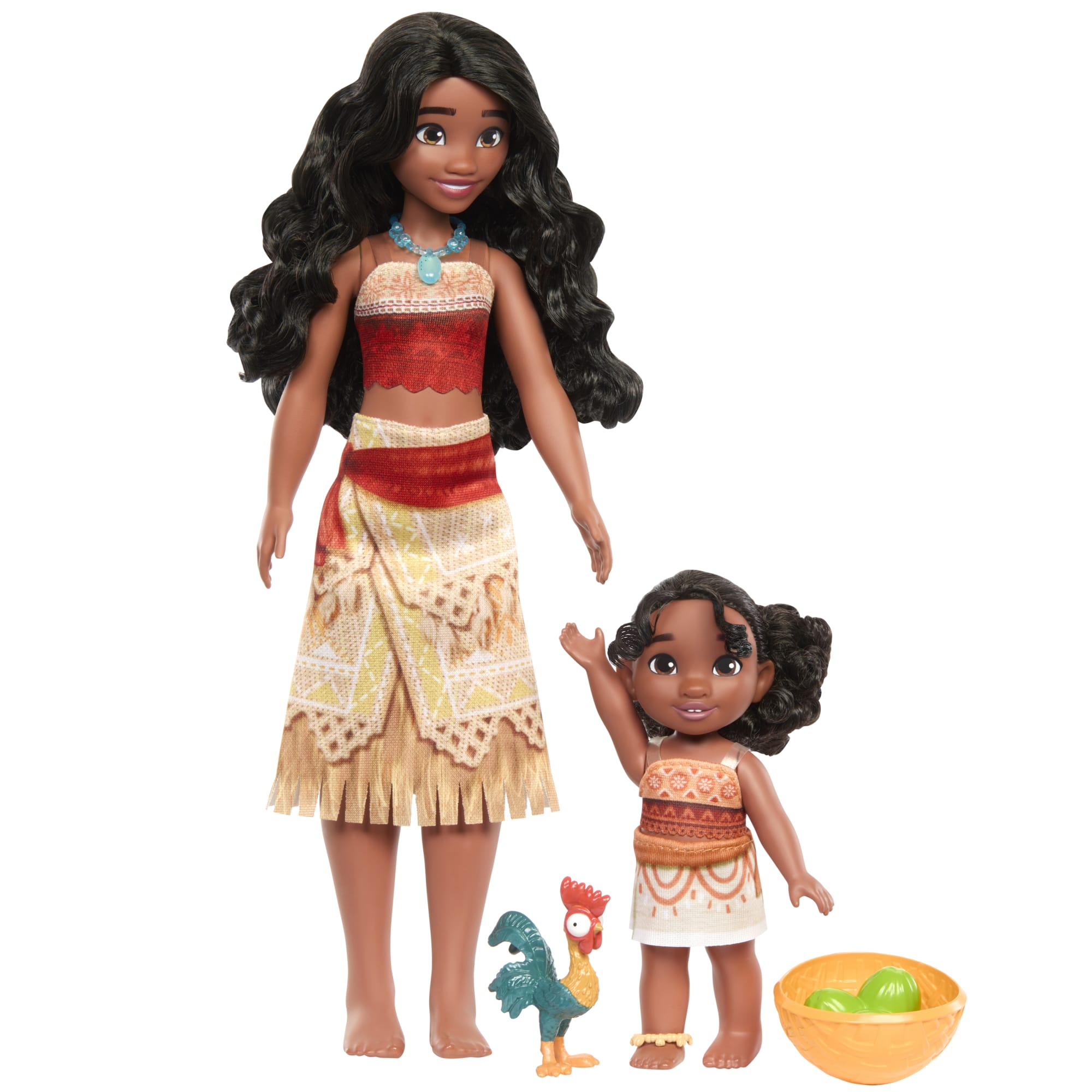 Disney Moana 2 Coffret de Jeu Sœurs Moana et Simea, 3 Access.