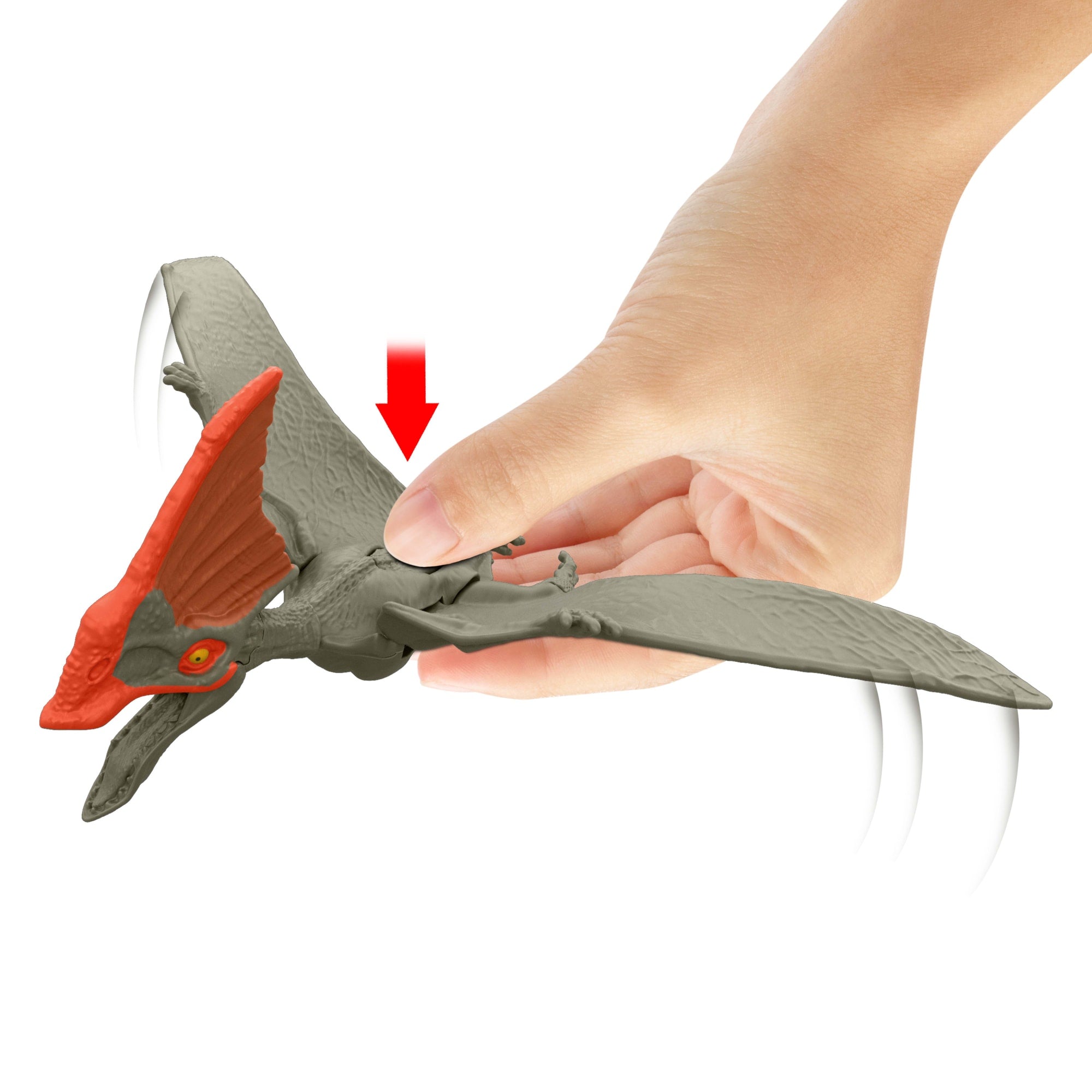 Jurassic World Rebirth Strike Attack Tapejara Dinosaur Toy, Single Strike Action, Authentic & Posable