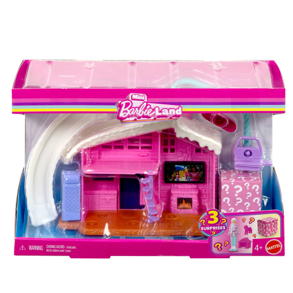 Barbie Mini Barbie Land Doll House Playsets With 1.5-Inch Doll, Furniture & Accessories