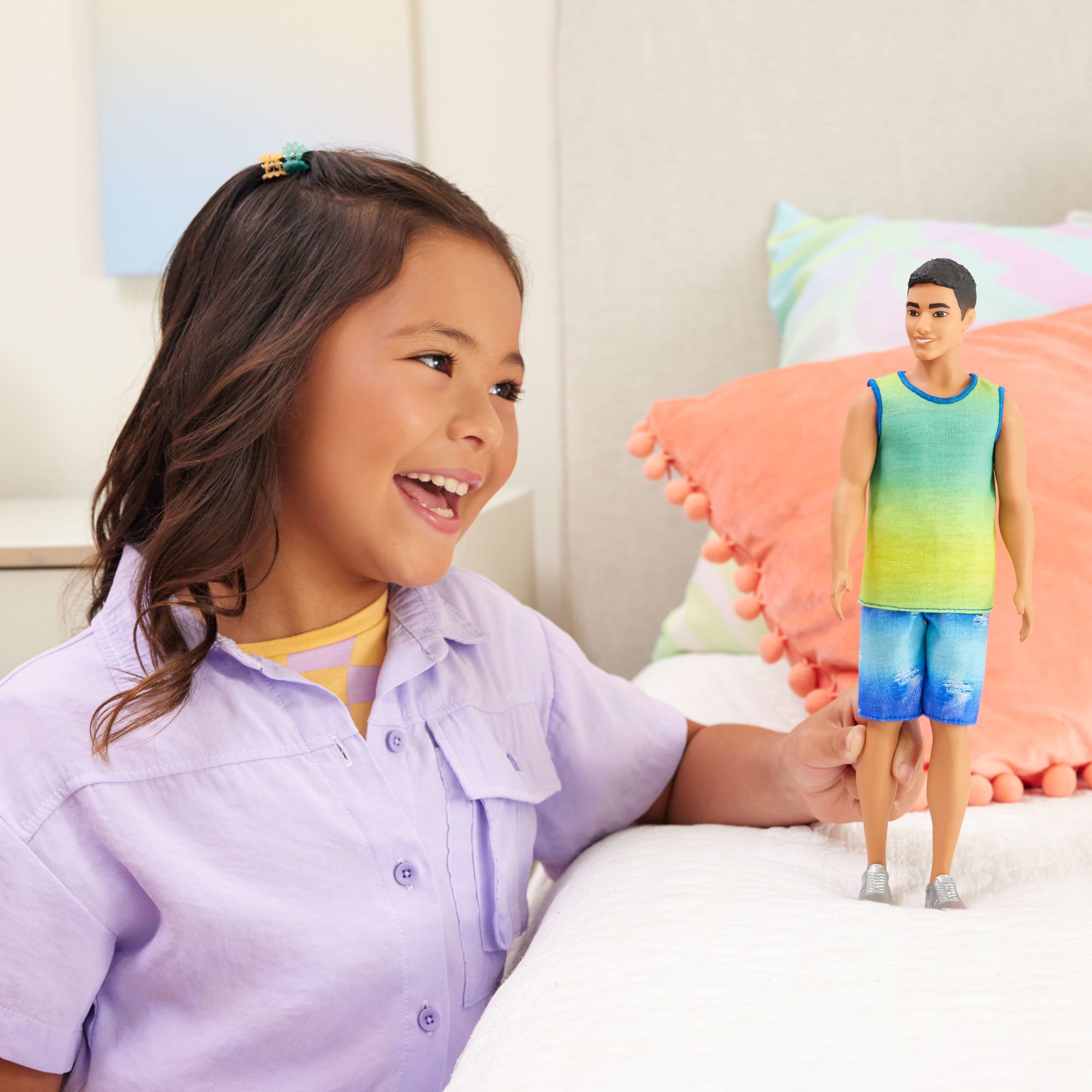 Barbie Fashionista Muñeco Ken Playera de Tirantes y Short