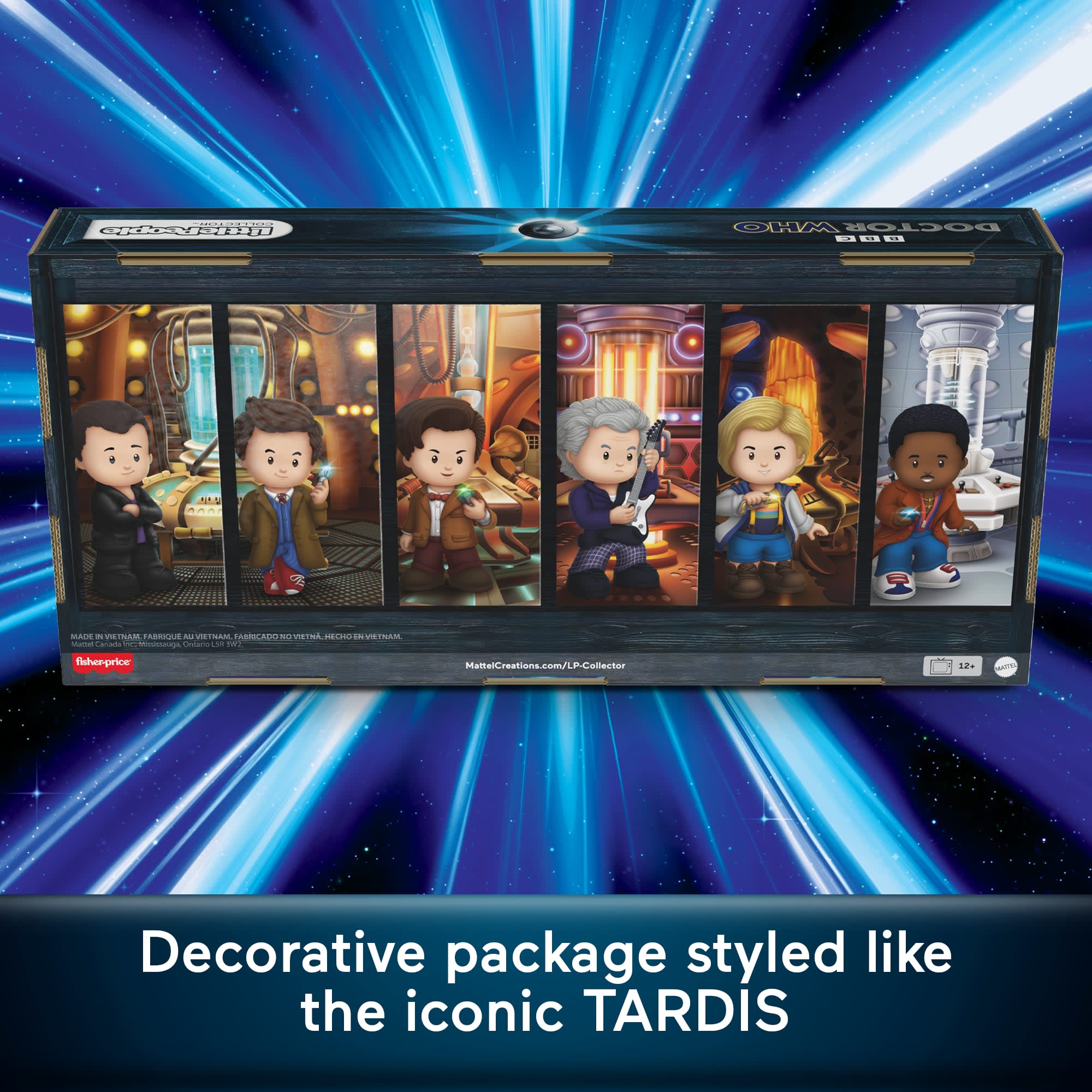 Little People Collector Doctor Who Tv Series Special Edition Set For Adults & Fans, 6 Figures