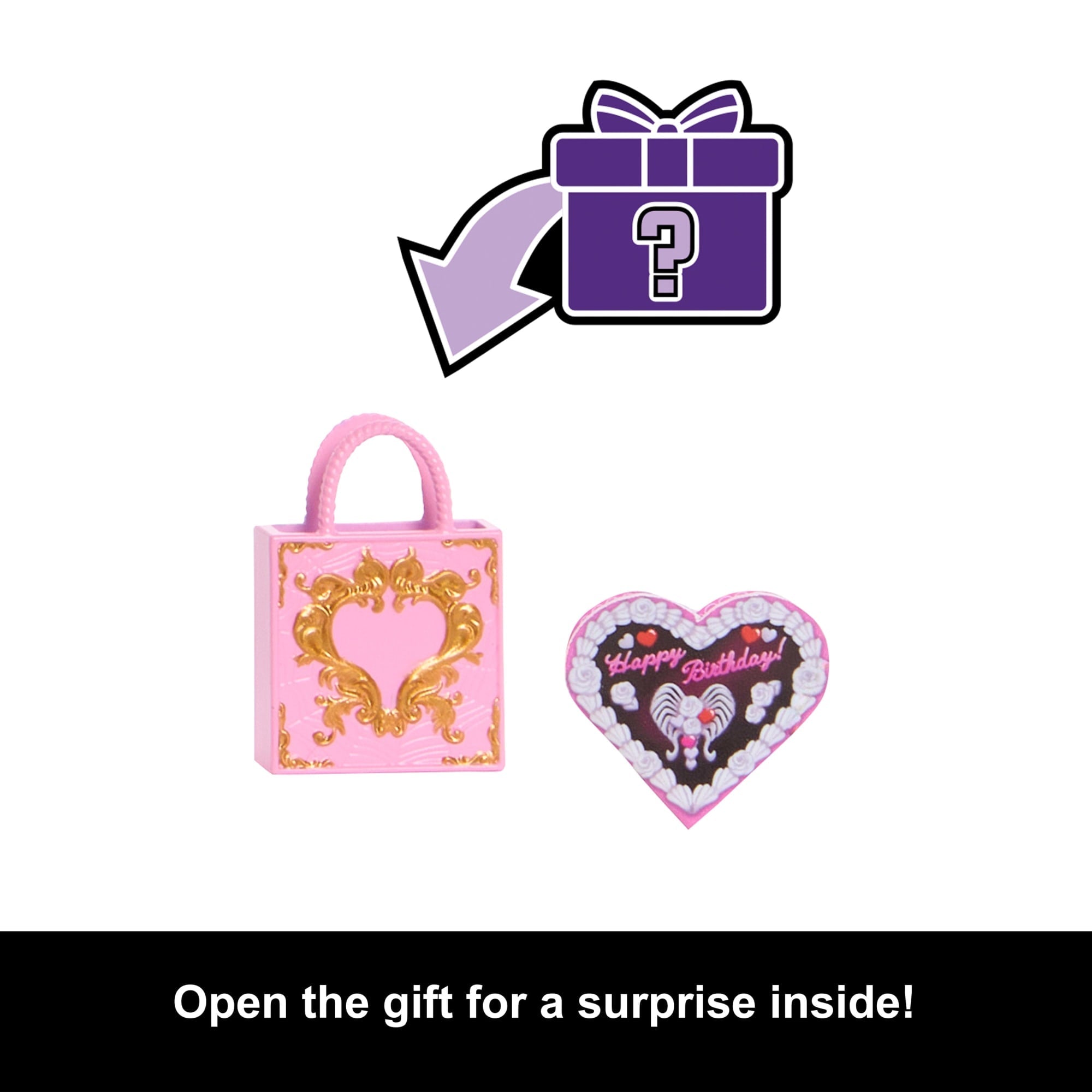 Monster High Scary Sweet Birthday Cupid Asteria Doll in Party Dress With Balloon & Gift