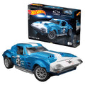 MEGA Hot Wheels 63 Corvette Grand Sport Race Car Building Toy Kit (1060 Pieces) For Collectors