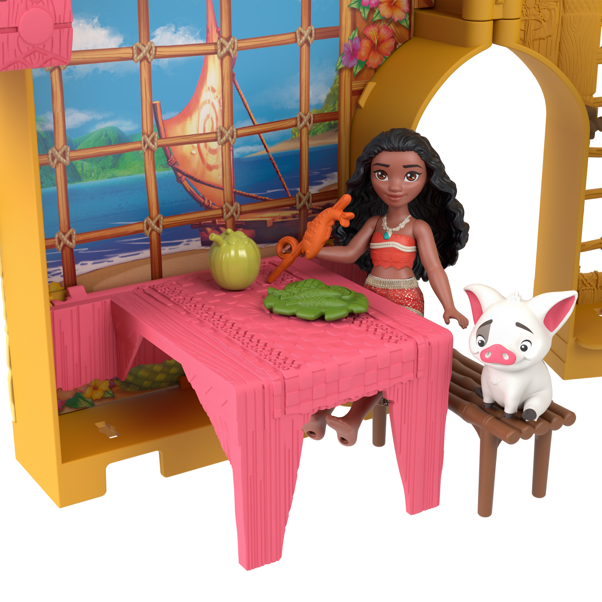Disney Princesa Conjunto de Brinquedo Castelo Moana Empilhável