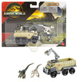 Transporteur de Dinosaures Jurassicworld de Matchbox, Voiture Ou Camion Jouet et 1Ou 2Mini-Dinosaures (Les Modèles Peuvent Varier)