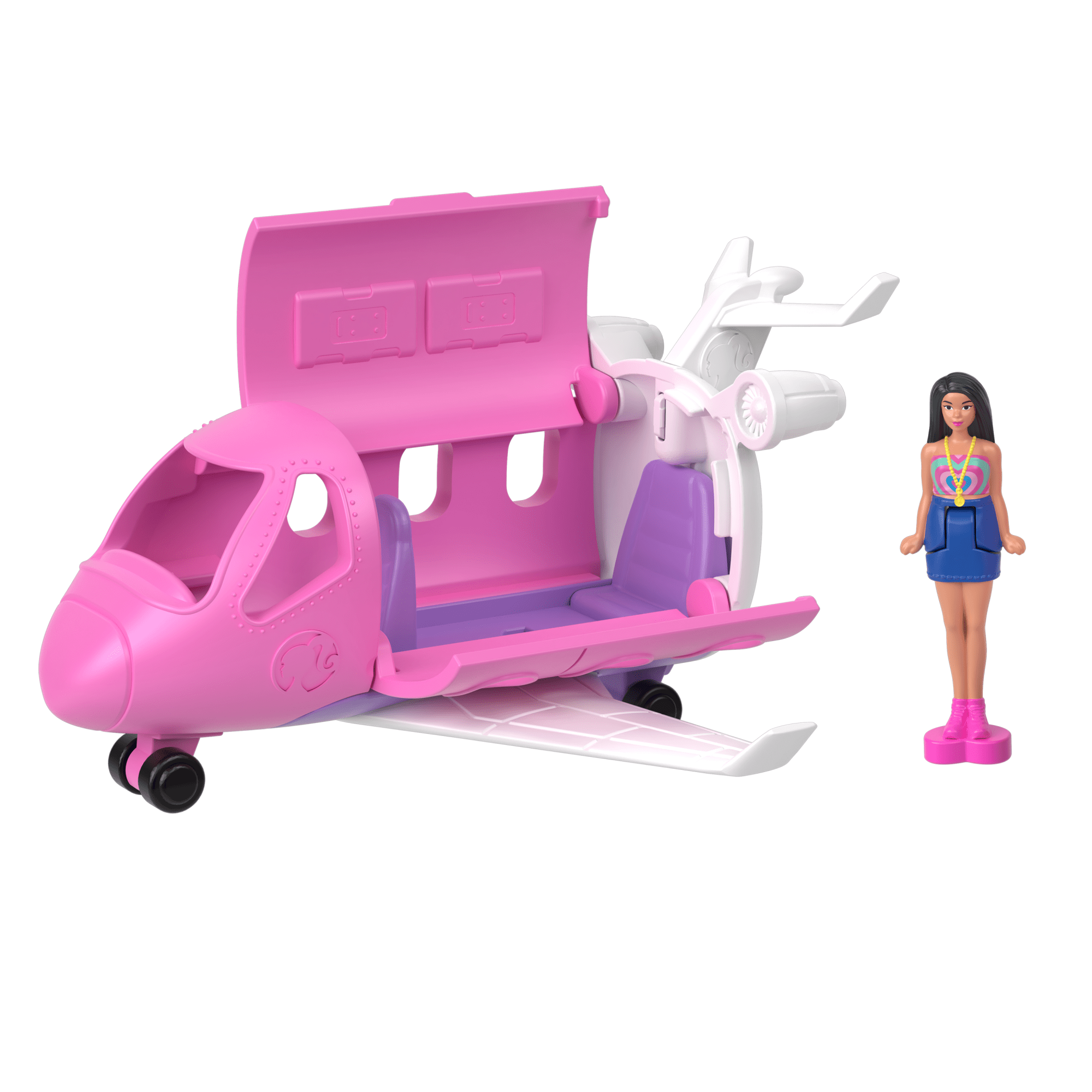 Barbie Mini BarbieLand Veículo para Boneca Avião dos Sonhos
