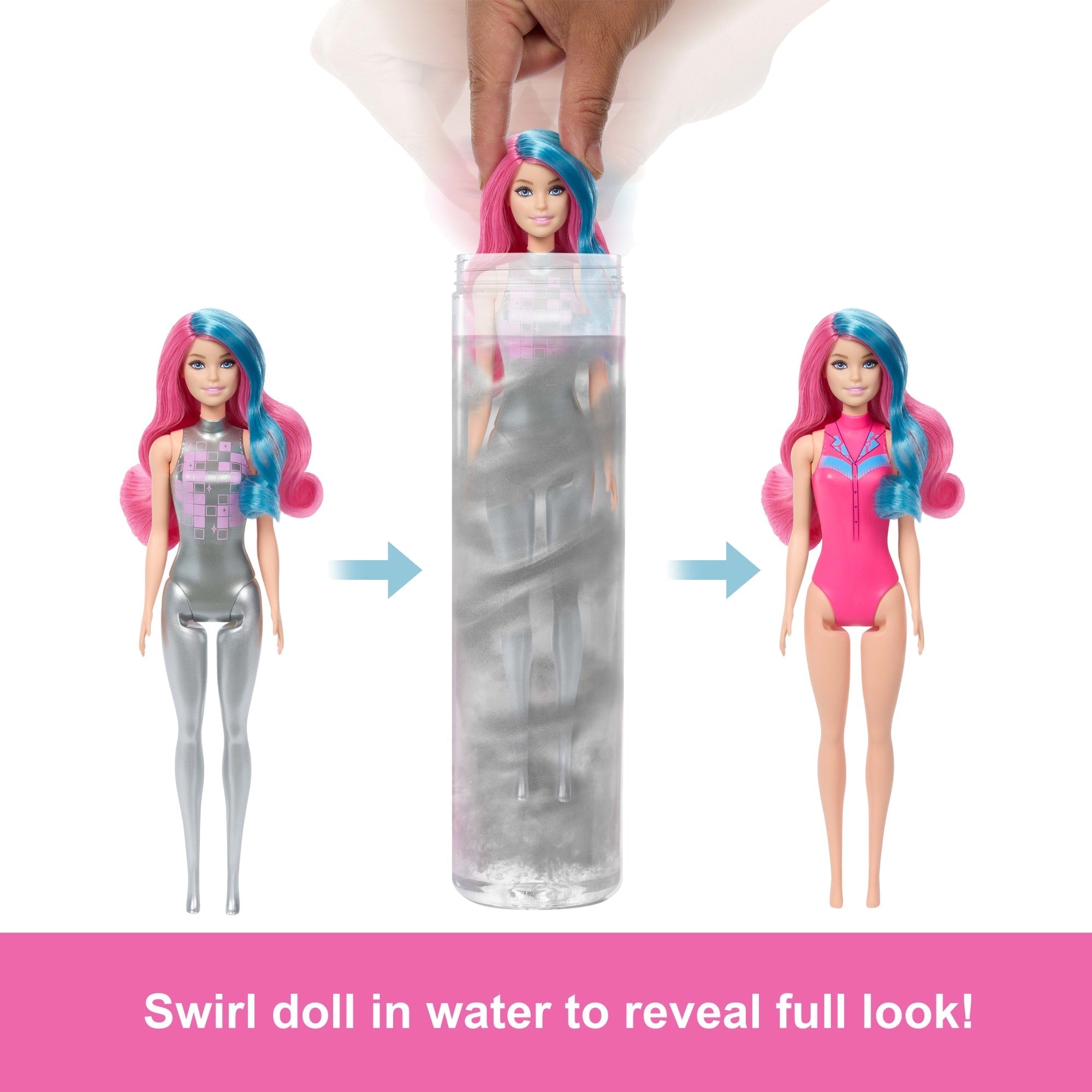 Barbie Color Reveal Disco Star Series Fashion Doll & Accessories With 6 Surprises