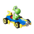 Hot Wheels Mario Kart Vehículo de Juguete Yoshi Mach 8