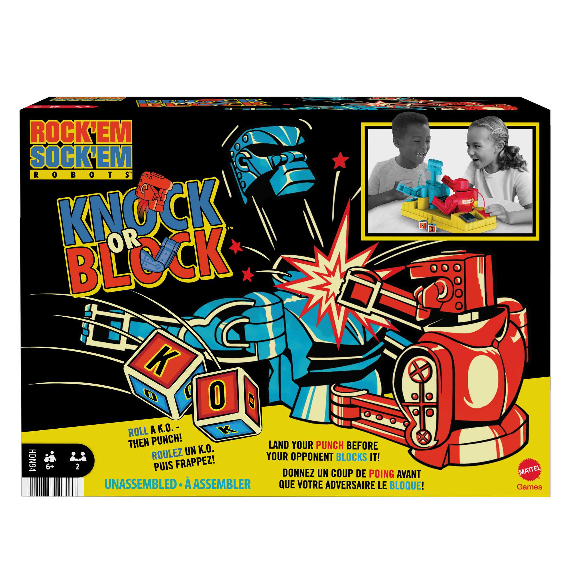 Rock 'Em Sock 'Em Robots Knock Or Block