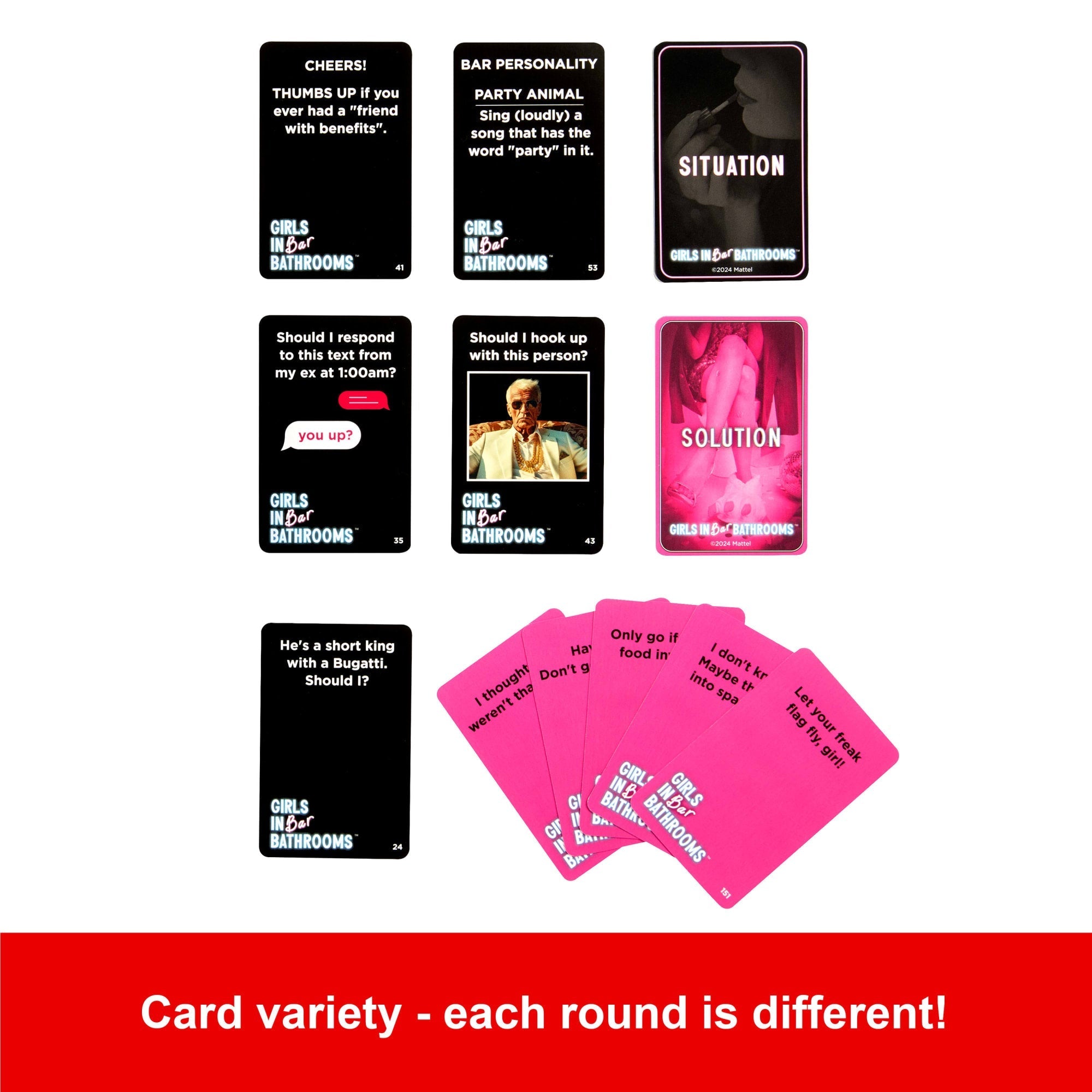 Girls in Bar Bathrooms Adult Party Game For Girls And Bachelorette Parties For Hilarious Game Night Memories