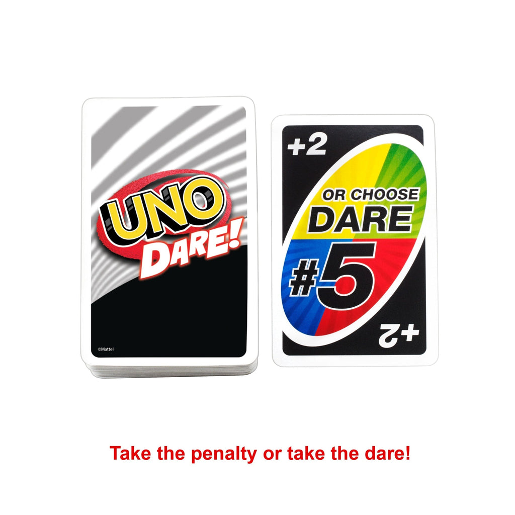 UNO Dare Card Game For Family Nights, Game Nights, Travel, Camping & Parties