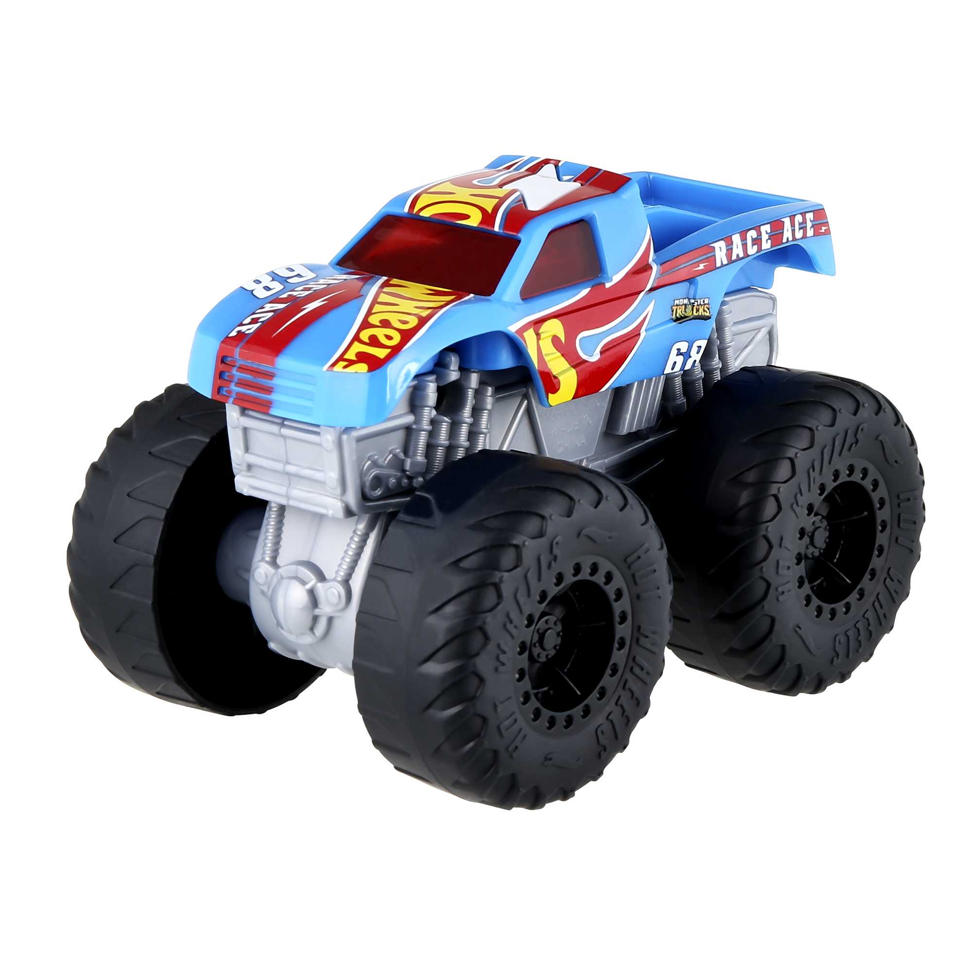 Hotwheels®-Monster Trucks-Véhicule Race Ace Sons et Lumières