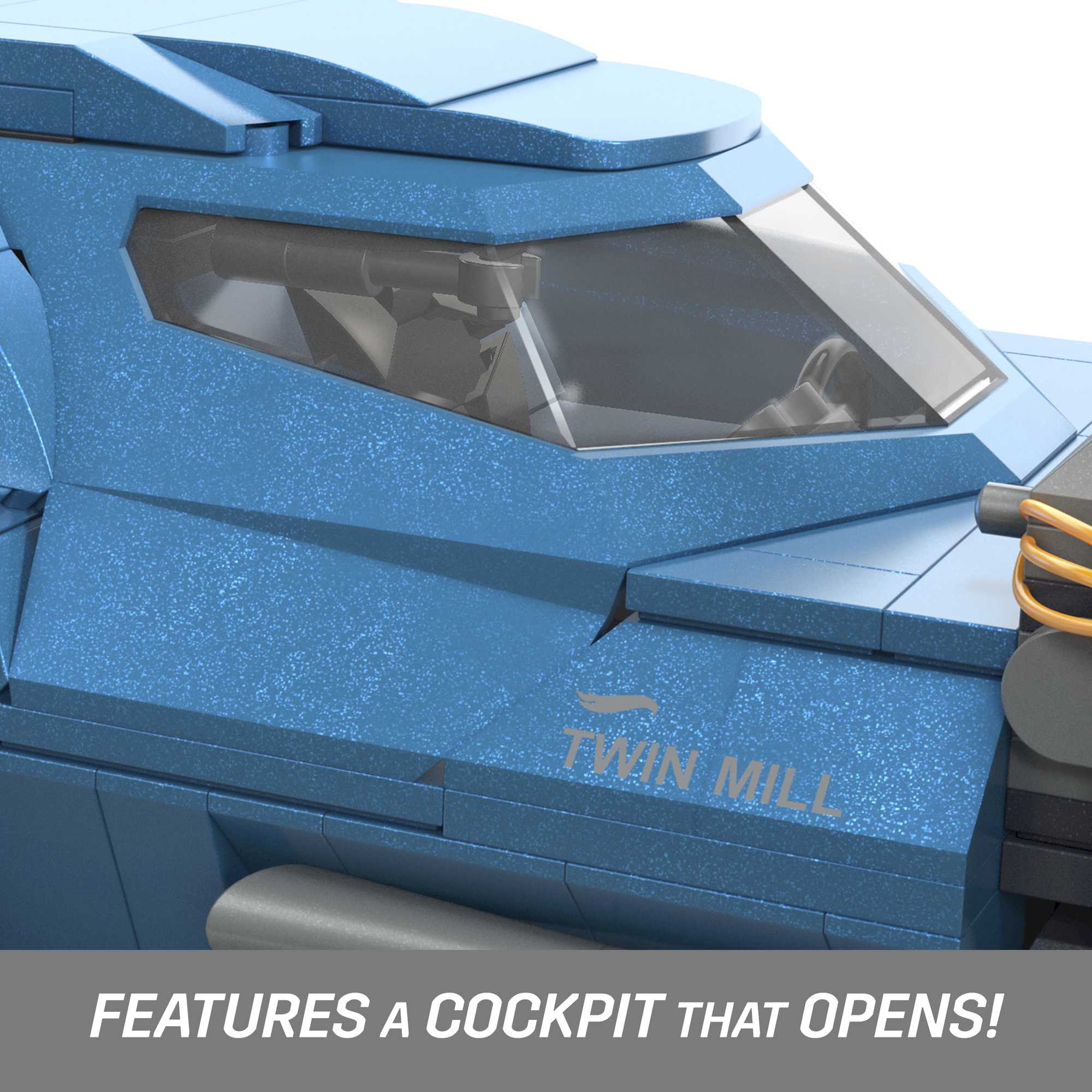 MEGA Hot Wheels Twin Mill Vehicle Building Kit (635 Pieces) For Collectors