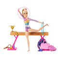 Barbie Gymnastics Playset With Blonde Fashion Doll, Balance Beam, 10+ Accessories & Flip Feature