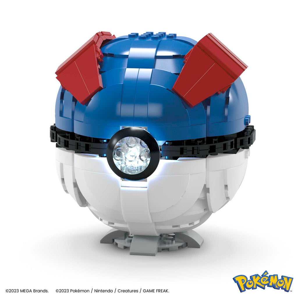 MEGA Pokémon Jumbo Great Ball Building Kit With Lights (299 Pieces), For Collectors