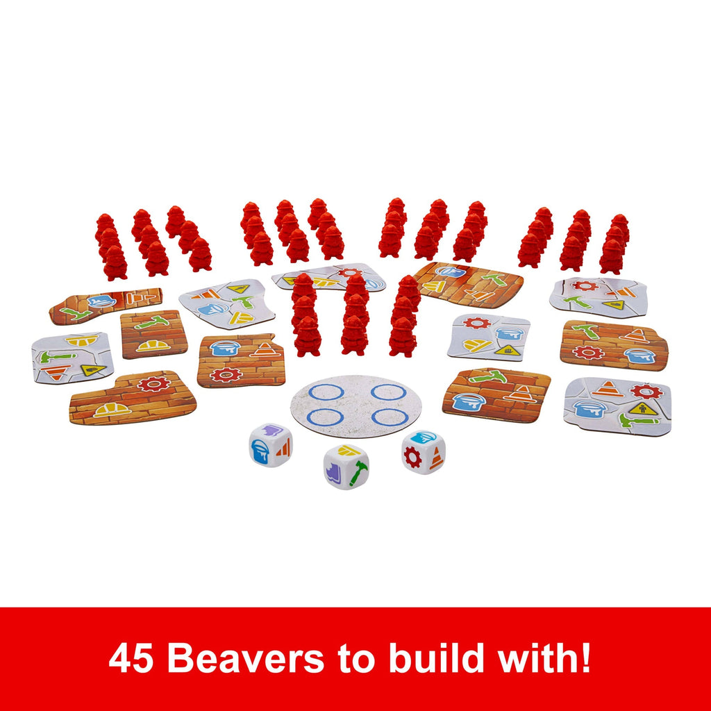 Beaver Building Fun Game For Family Nights, Game Nights, Travel & Camping For 2-4 Players 6 And Up.