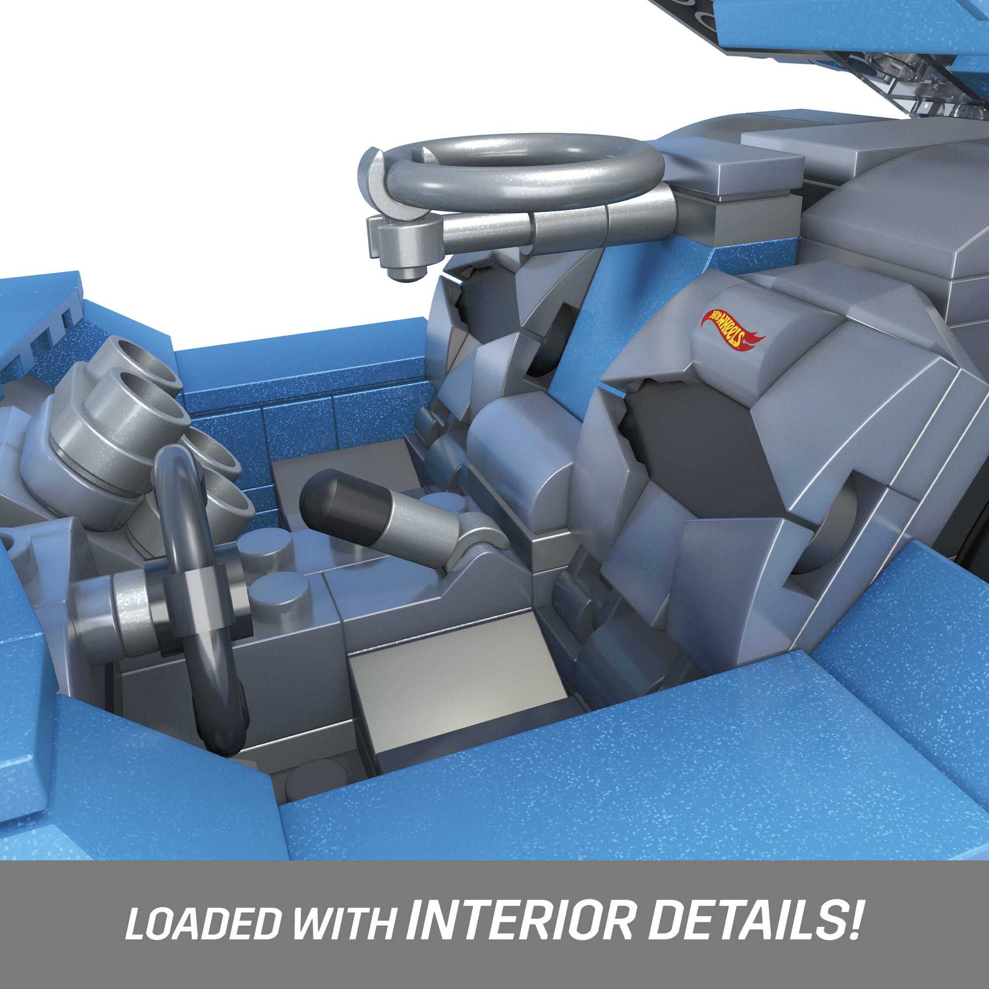 MEGA Hot Wheels Twin Mill Vehicle Building Kit (635 Pieces) For Collectors