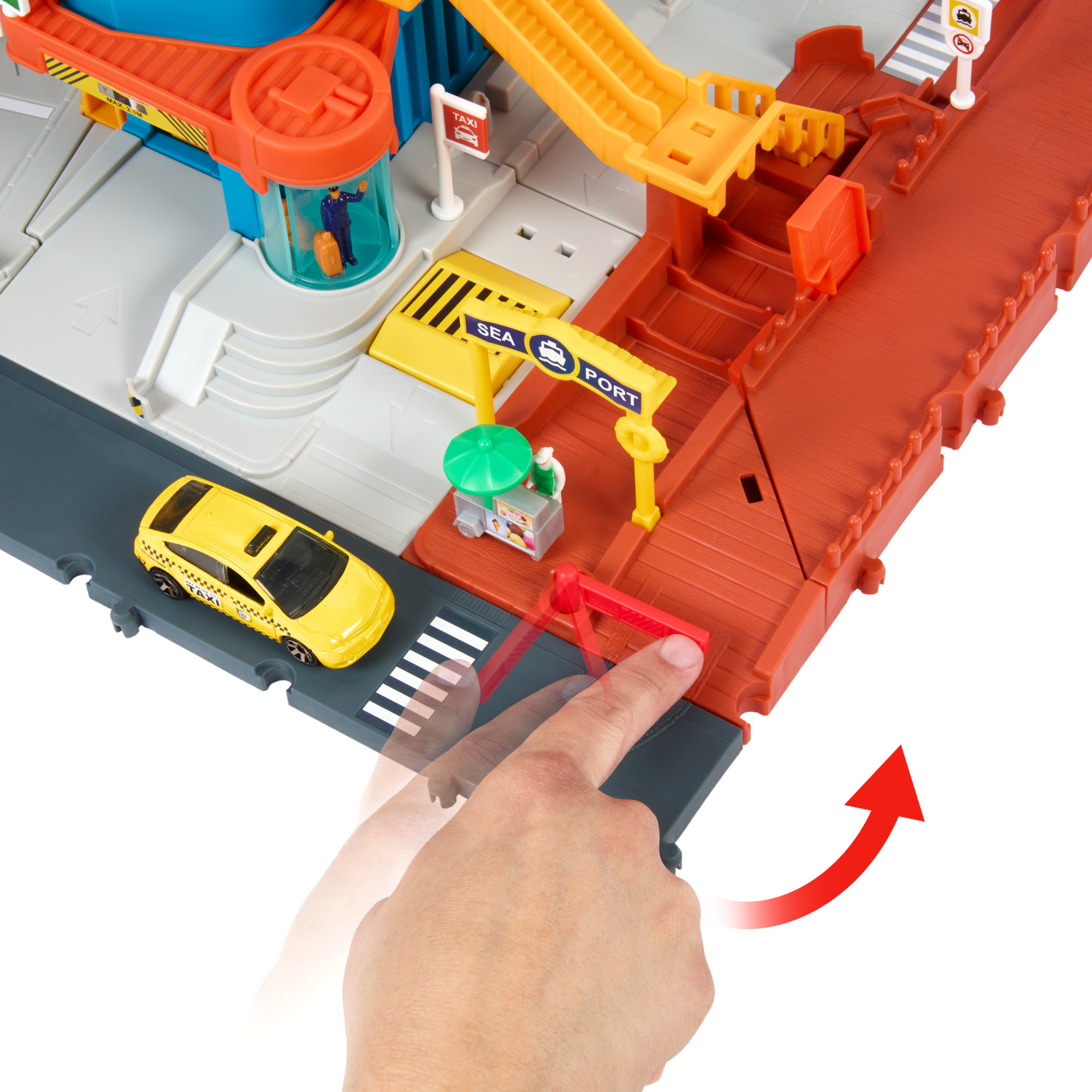 Matchbox-Centre de Transport Action Drivers-3Véhicules, 1Accessoire