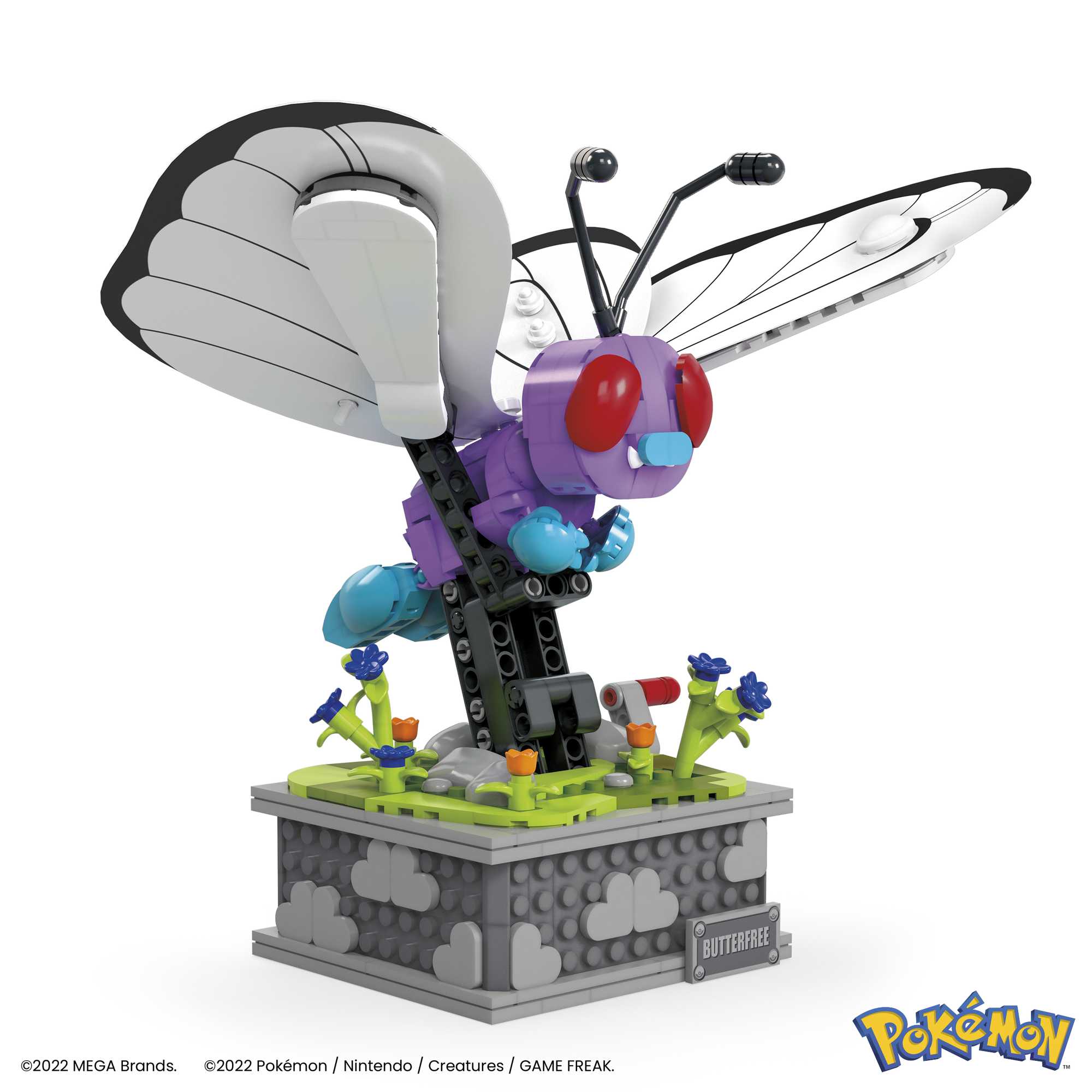 MEGA Pokémon Motion Butterfree With Motion Brick Building Set For Collectors (605 Pcs)