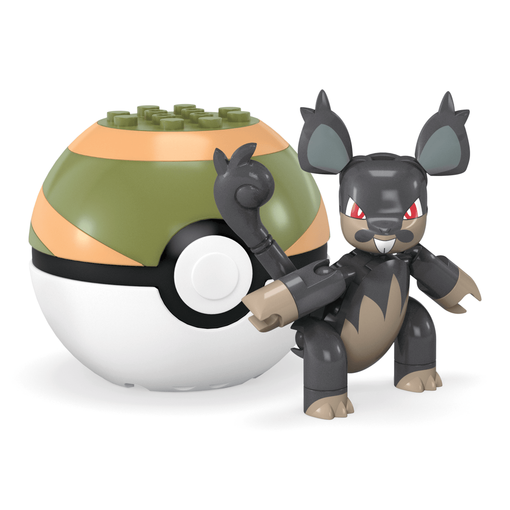 MEGA Pokémon Alolan Rattata Building Toy Kit, Poseable Action Figure (29 Pieces) For Kids