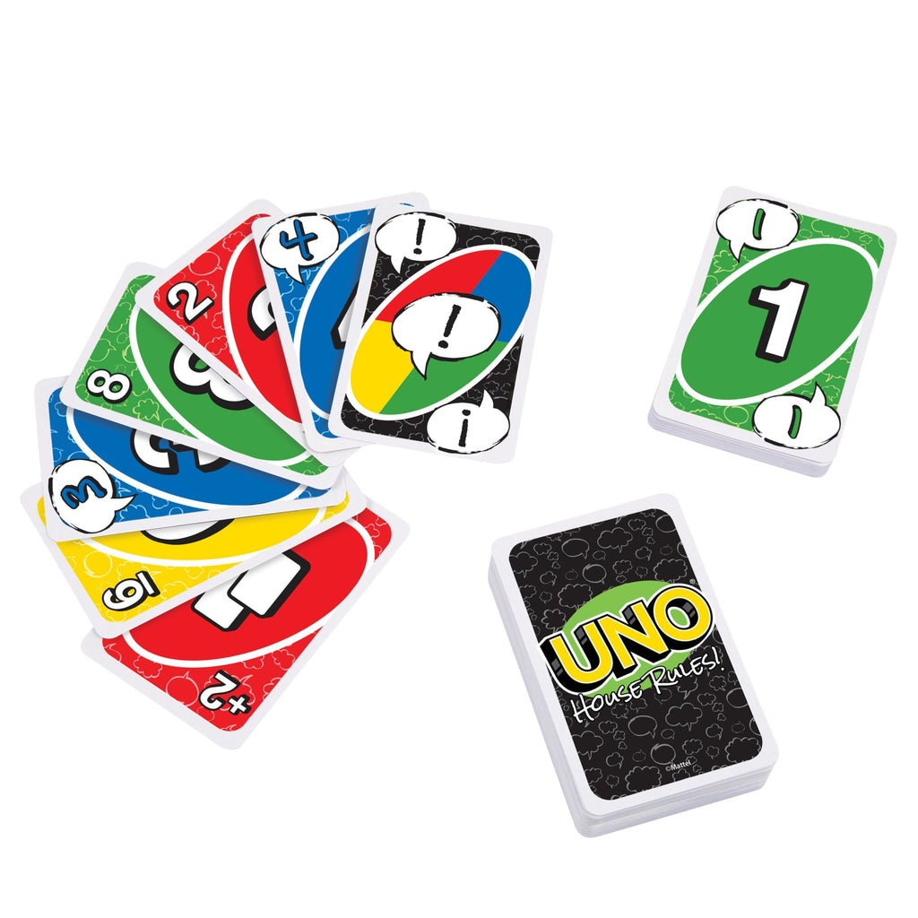 UNO House Rules Card Game For Adult, Family & Game Night