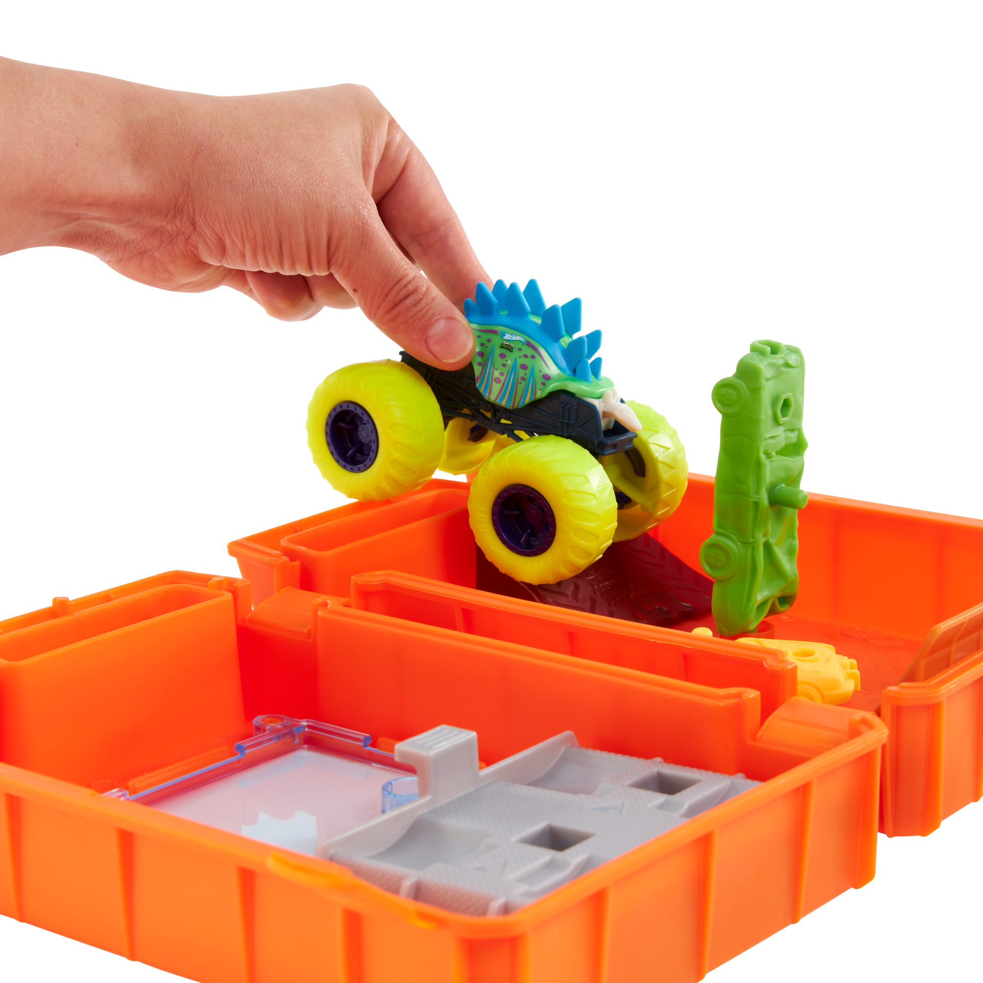 Hot Wheels Monster Trucks-Jerrican-Coffret Motosaurus 1/64