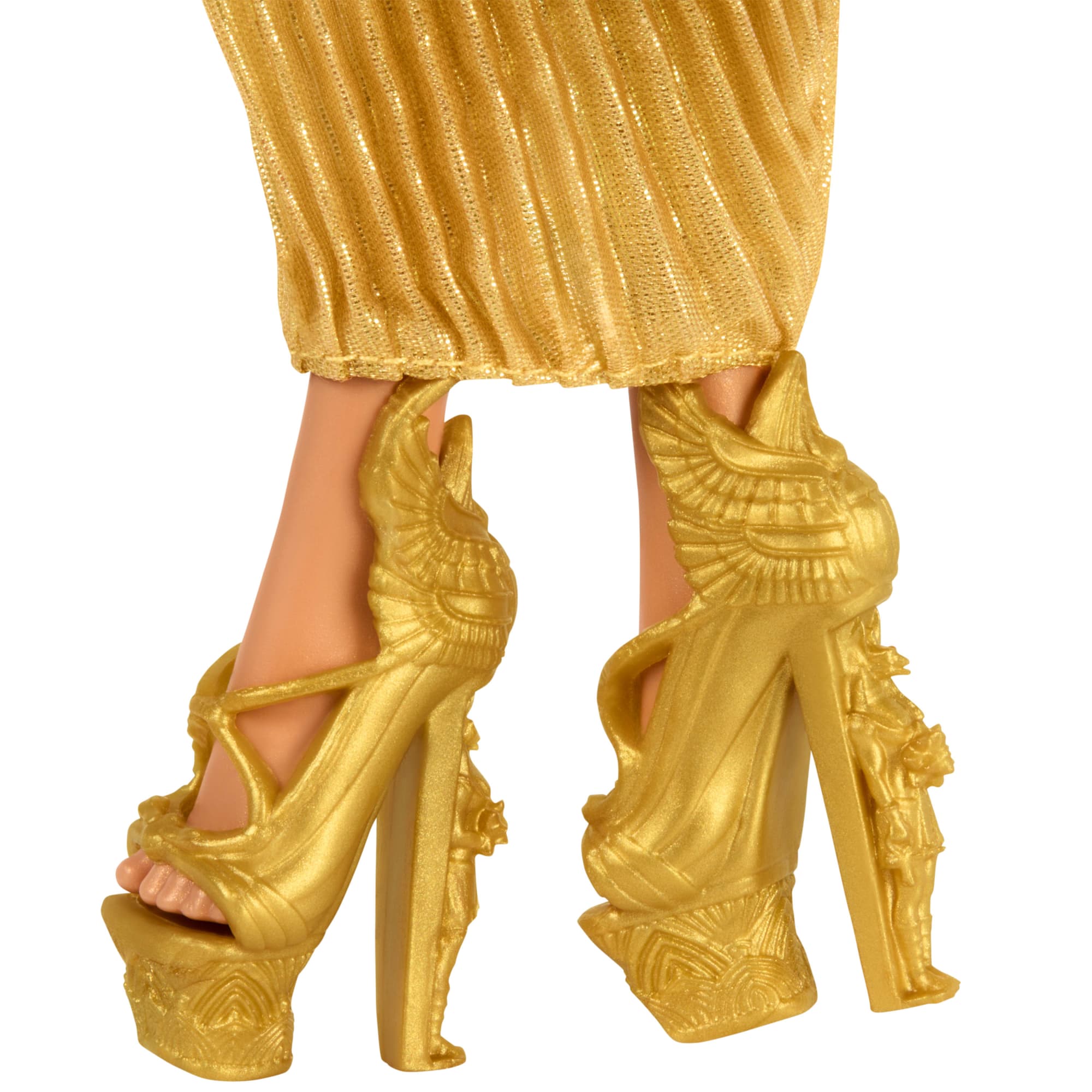 Monster High Howliday Winter Edition Cleo De Nile Collectible Doll in Golden Gown With Fringe Shawl