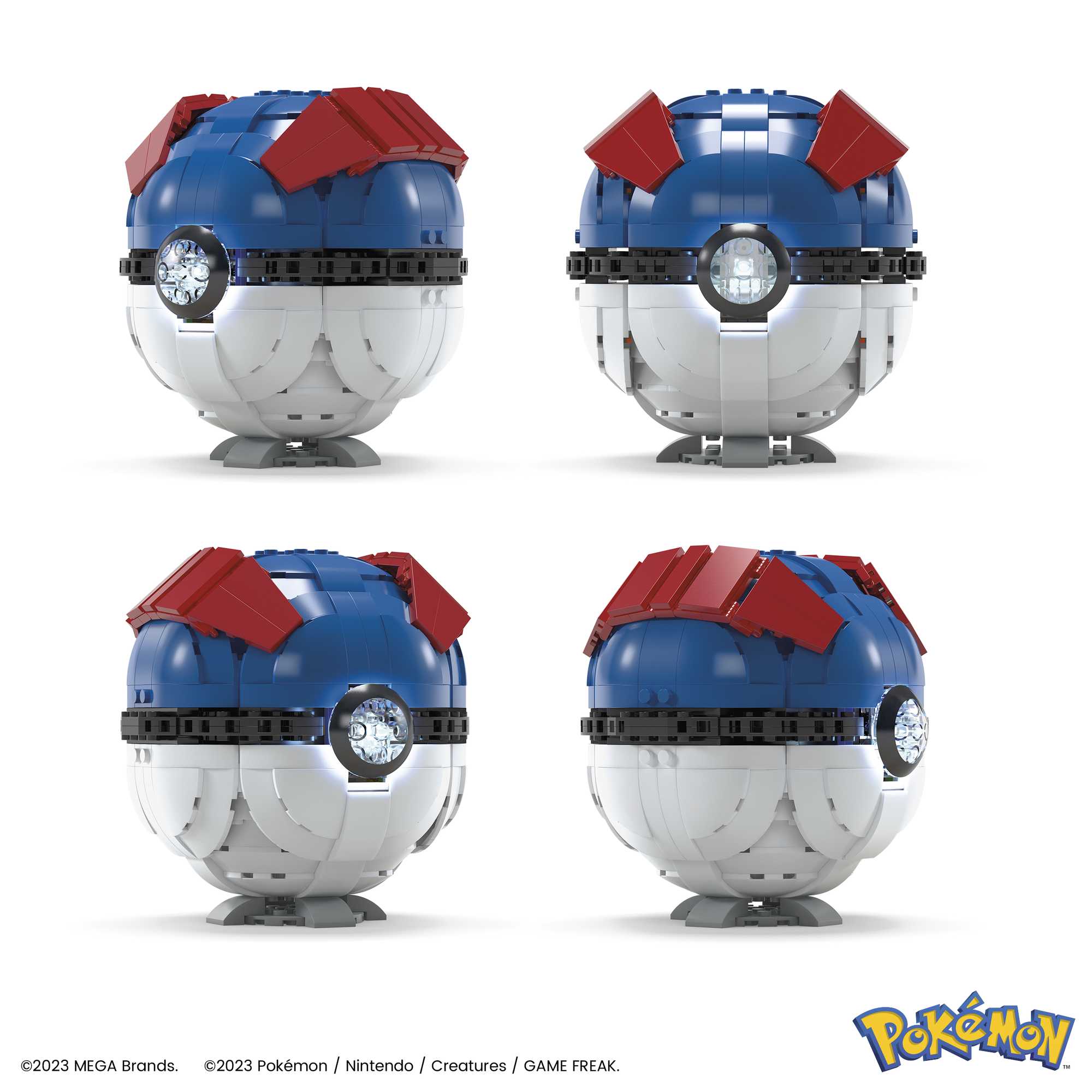 MEGA Pokémon Jumbo Great Ball Building Kit With Lights (299 Pieces), For Collectors