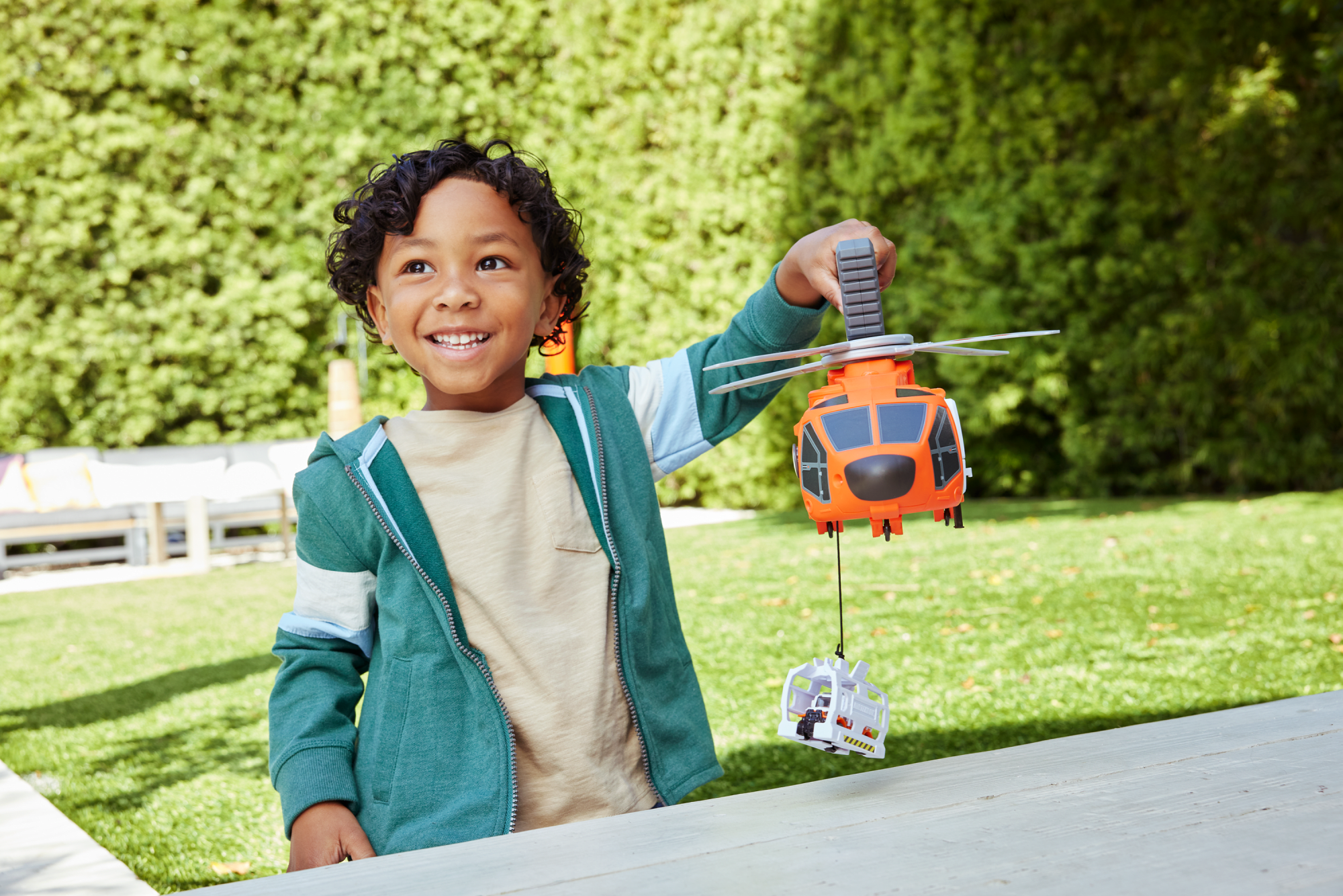 Matchbox-Hélicoptère de Secours-40,5Cm, Ambulance en Métal1/64