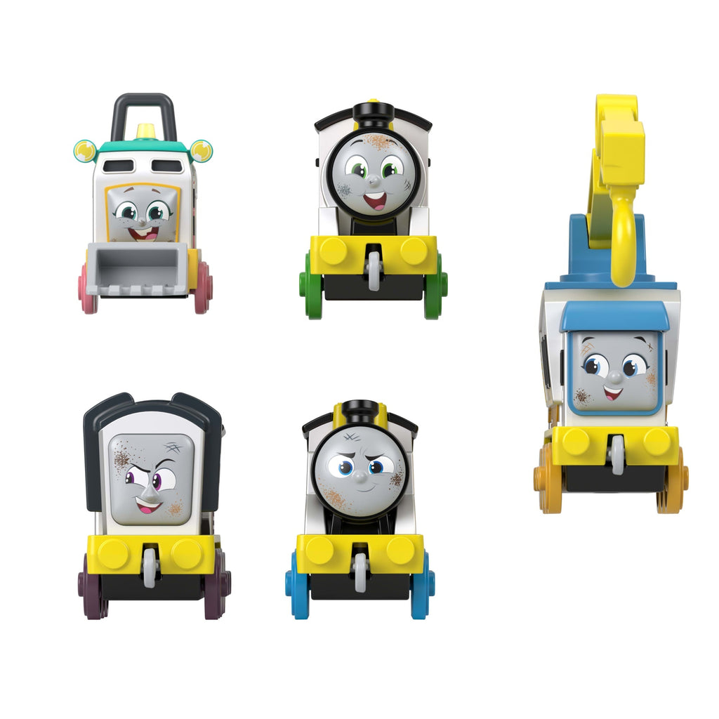 Thomas & Friends Construction Crew 5-Piece Diecast Metal Toy Train & Vehicle Set