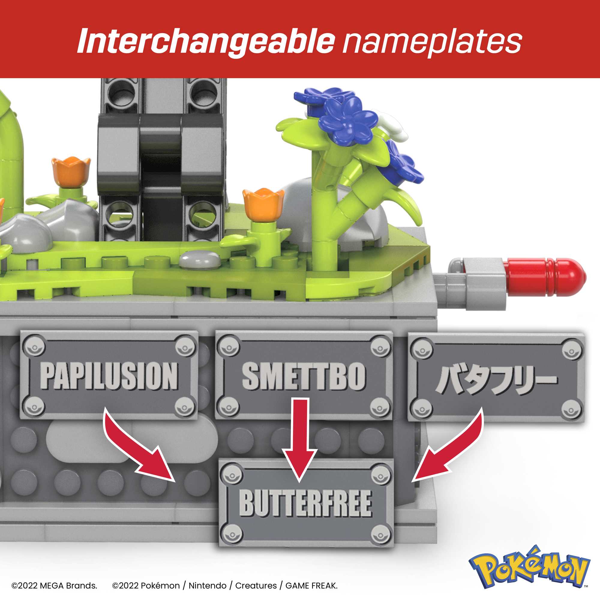 MEGA Pokémon Motion Butterfree With Motion Brick Building Set For Collectors (605 Pcs)