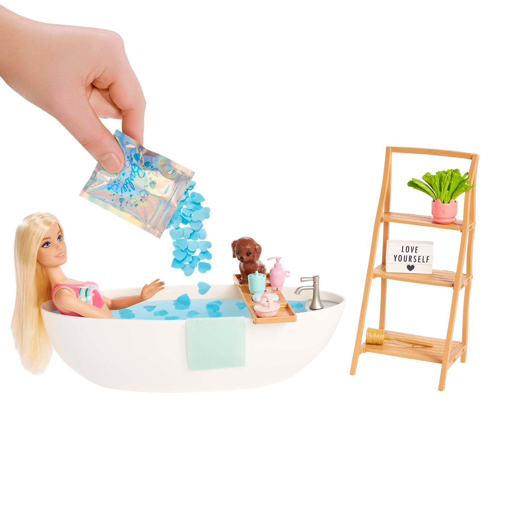 Barbie Fashion & Beauty Conjunto de Brinquedo Banho de Espuma com Boneca