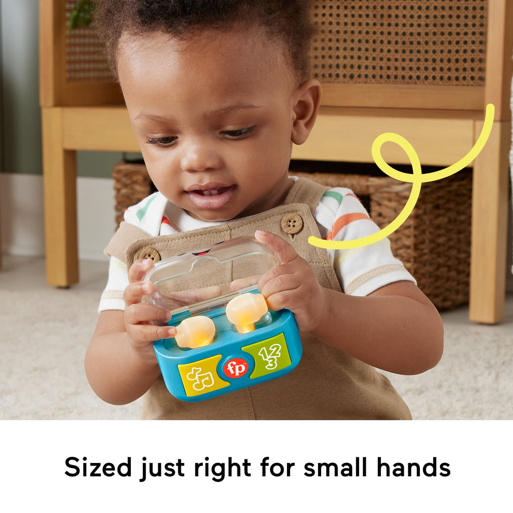 Fisher-Price Laugh & Learn Play Along Ear Buds Baby Musical Learning Toy, Multilanguage Version