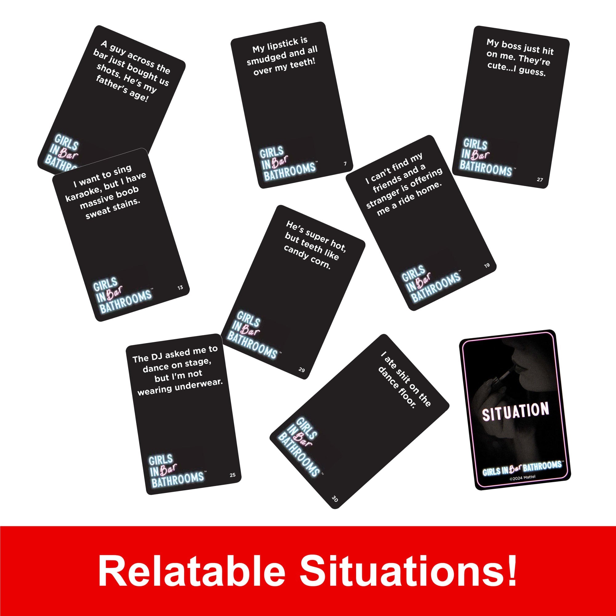 Girls in Bar Bathrooms Adult Party Game For Girls And Bachelorette Parties For Hilarious Game Night Memories