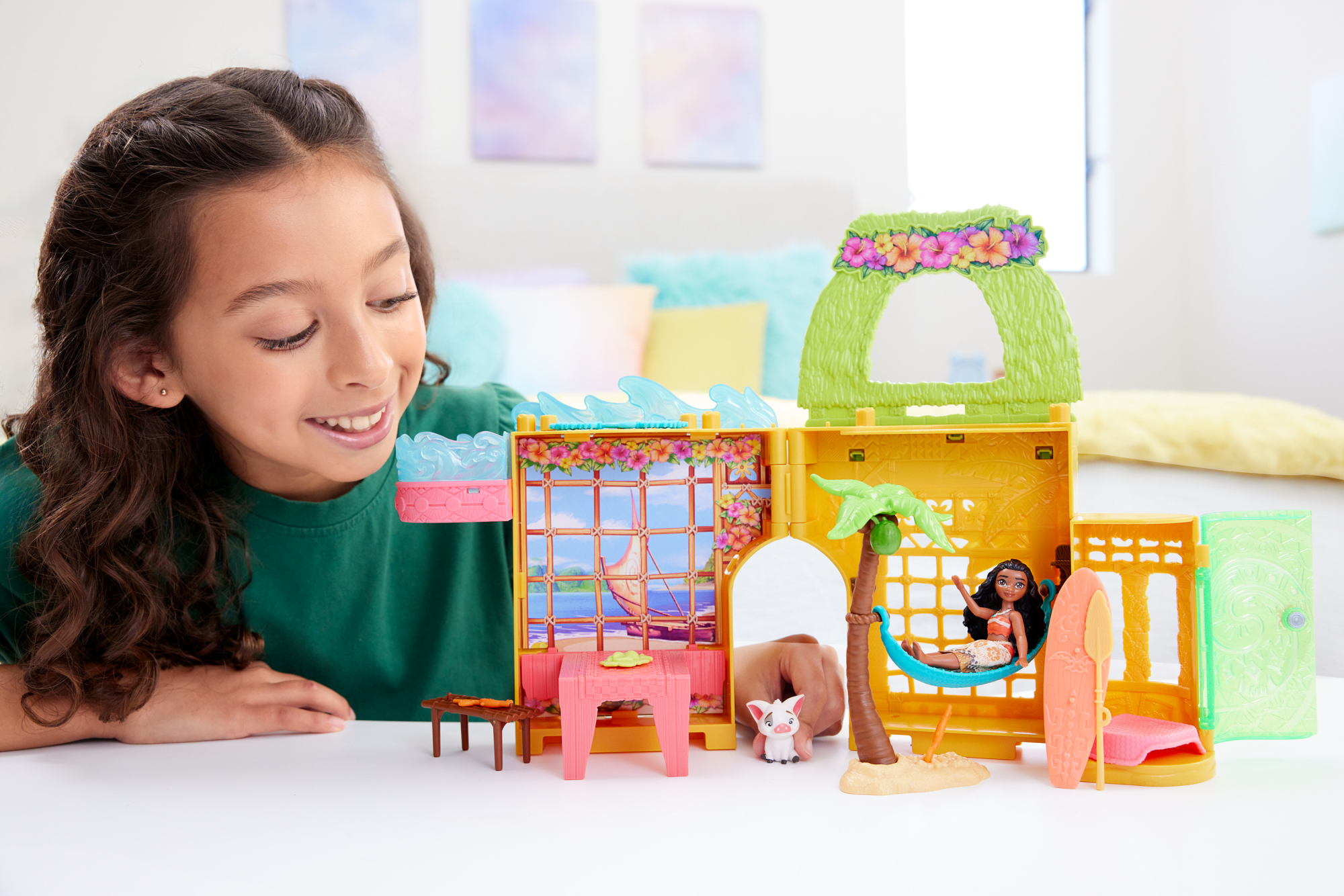 Disney Princesa Conjunto de Brinquedo Castelo Moana Empilhável
