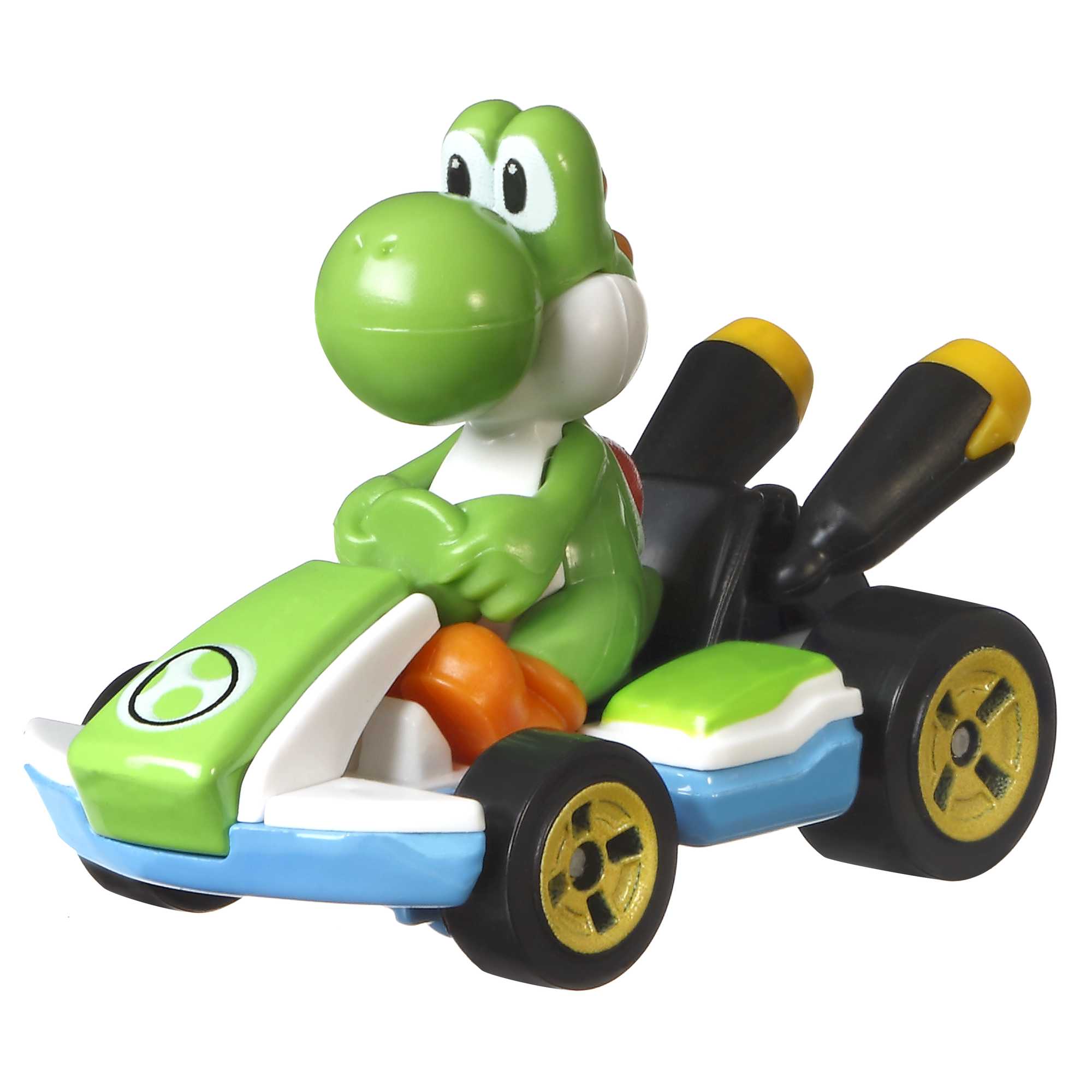 Hot Wheels Mario Kart Vehículo de Juguete Yoshi Estándar Kart