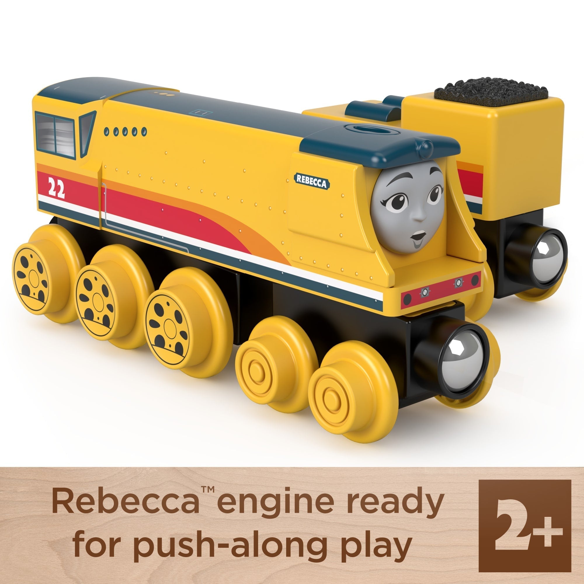Fisher-Price Thomas & Friends Wooden Railway Rebecca Engine And Coal-Car
