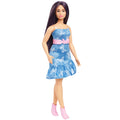 Barbie Fashionista Boneca Vestido de Borboletas e Botas Rosas