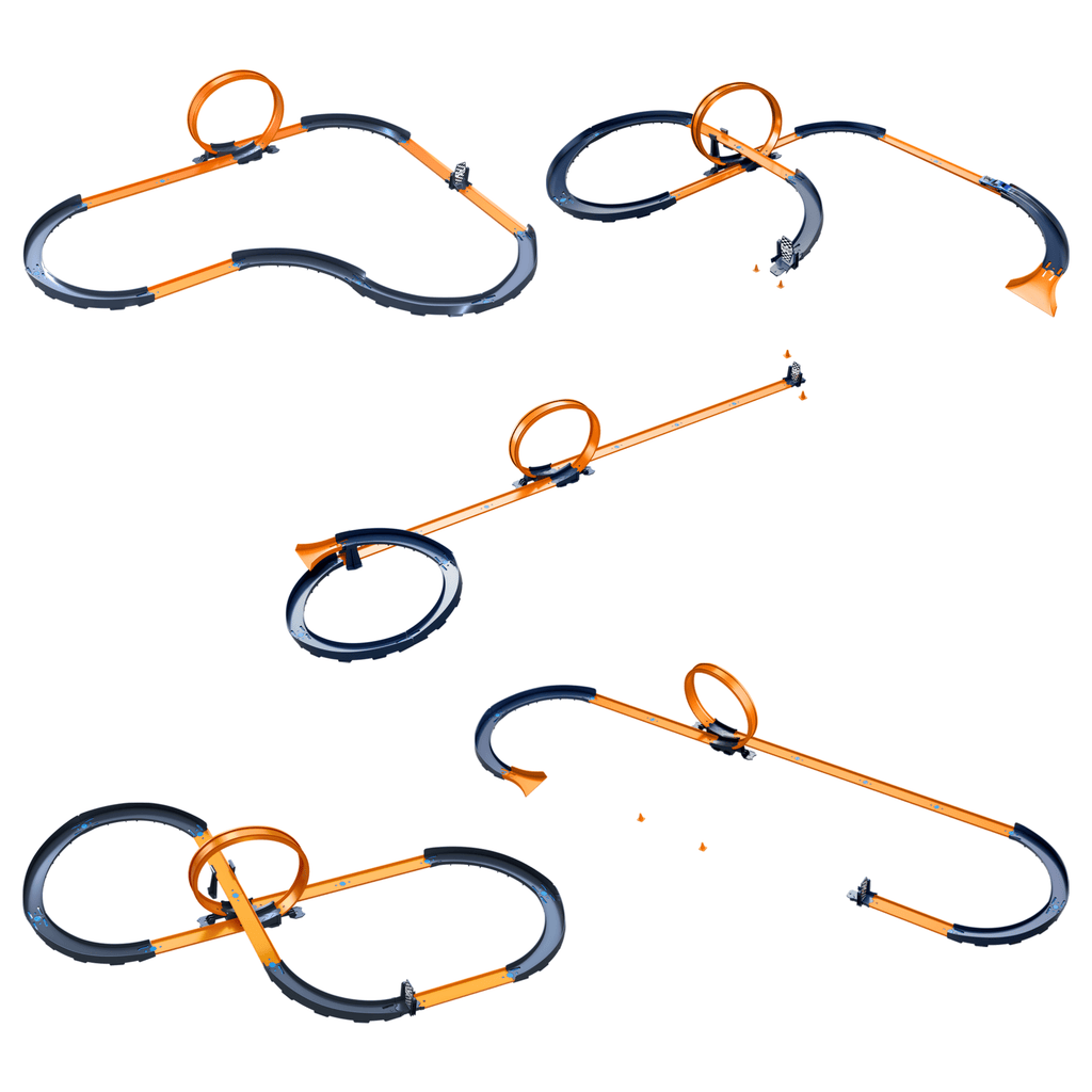 Hotwheels-Circuit Records de Vitesse-Voiture1/64 et 30Éléments